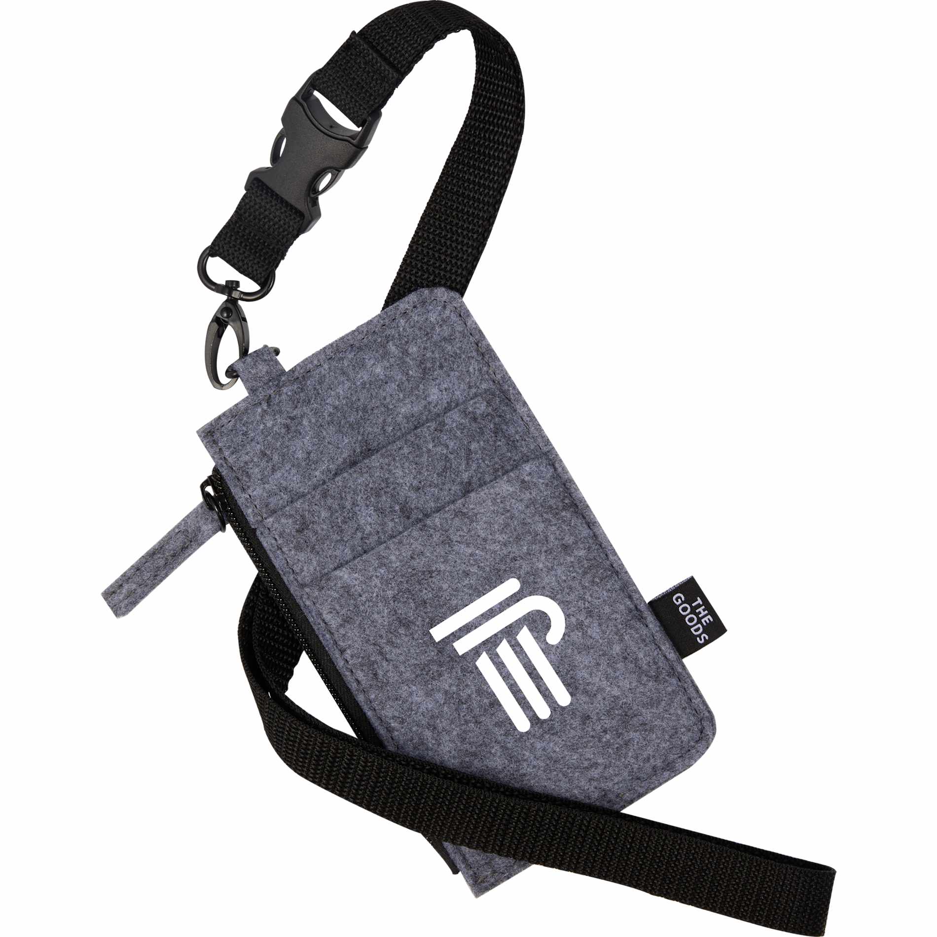 THE GOODS™ Recycled Felt Lanyard Wallet 19