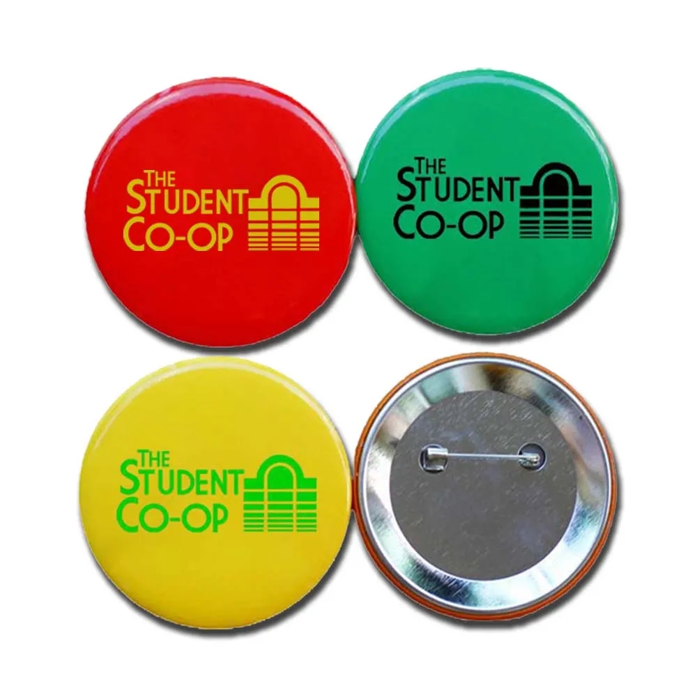 Round Shaped Tin Button Pins for Gifts 3