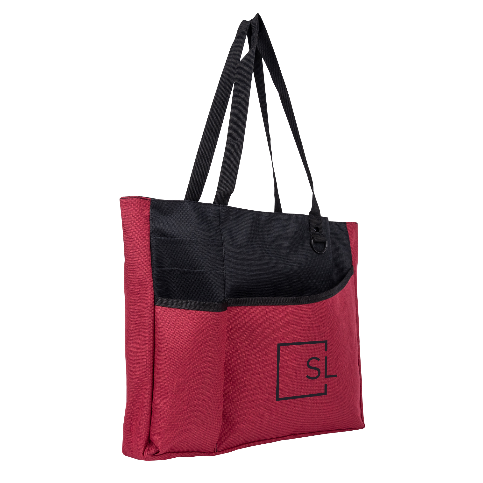 Delegate Heathered Tote Bag, custom tote bag with logo imprint 5