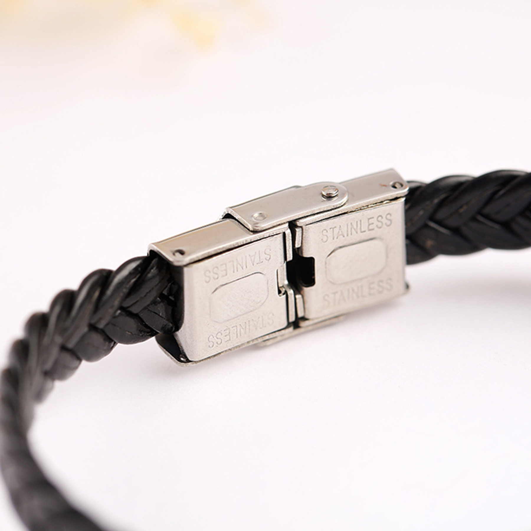 Leather Personalized Braided Bracelets 3