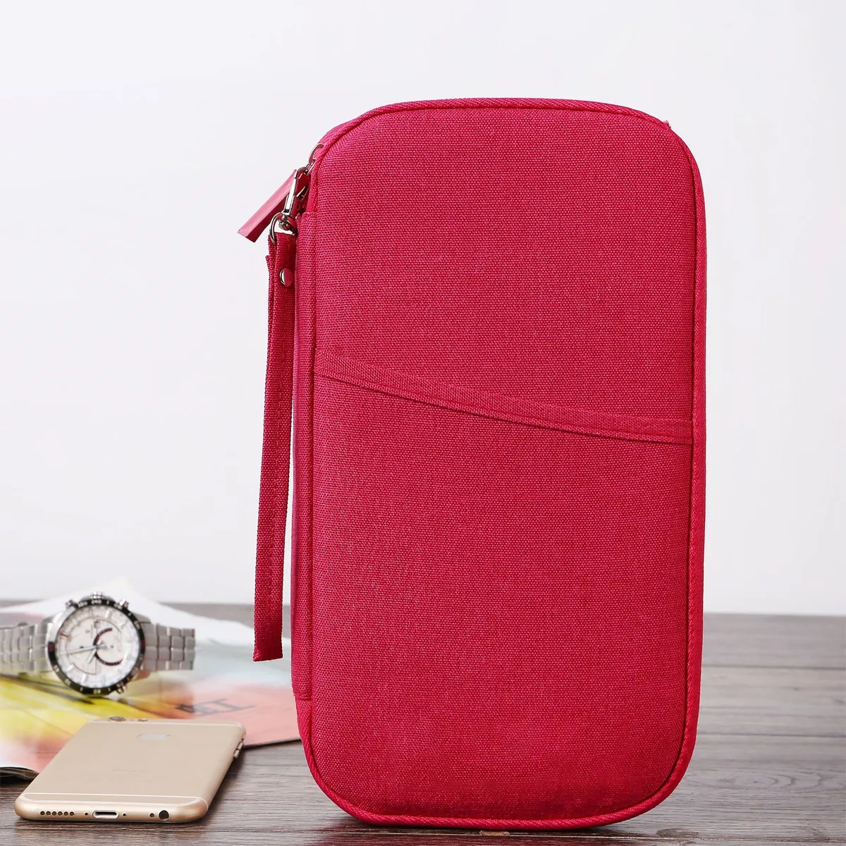 RFID Multi-Function Travel Passport Wallet Organizer Bag 8