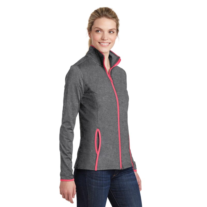 Sport-Tek Women's Sport-Wick Stretch Contrast Full-Zip Jacket. 10