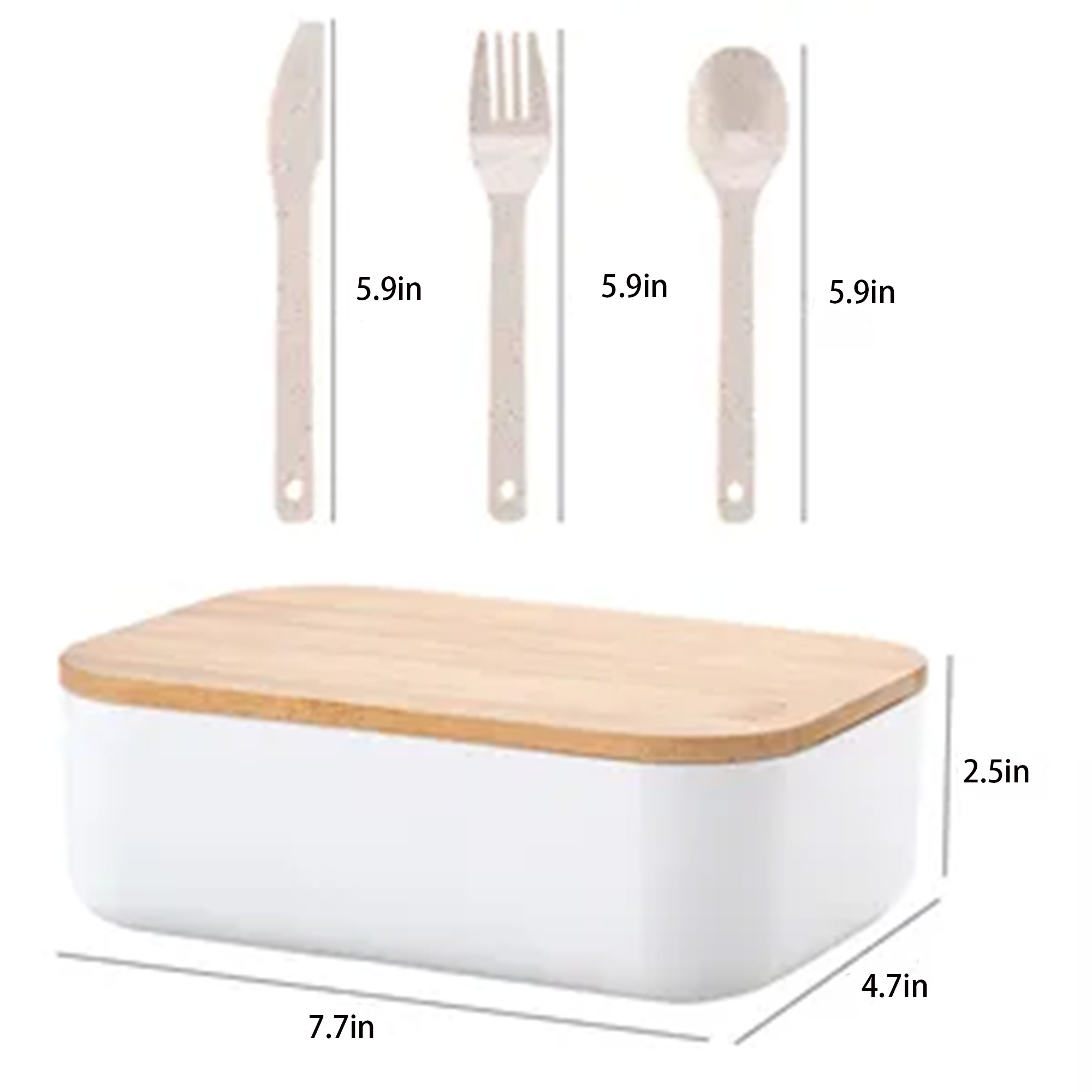 Bamboo Lid Lunch Box 2