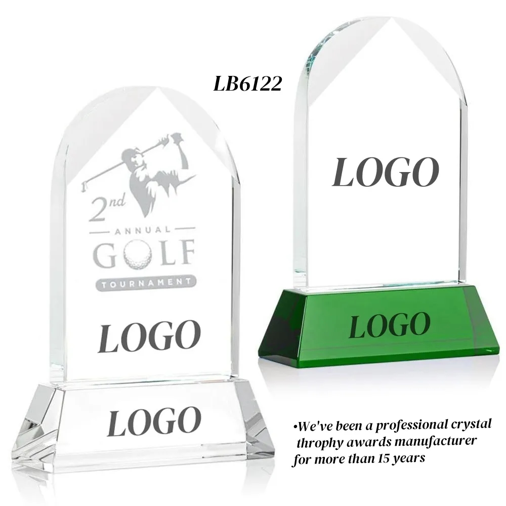 Winner Golf Trophy Crystal Award Custom 4