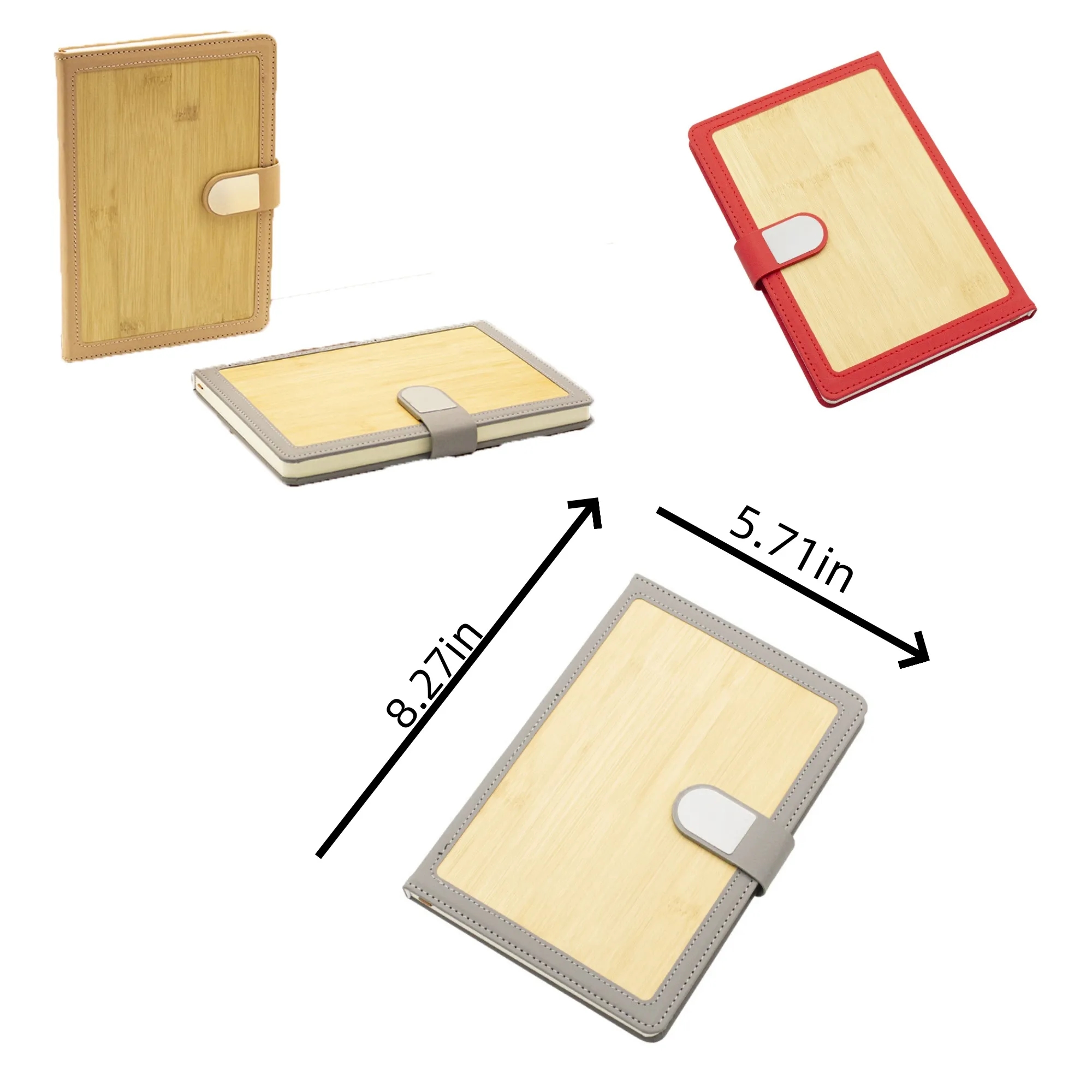 Customized eco-friendly bamboo splicing notebook 1