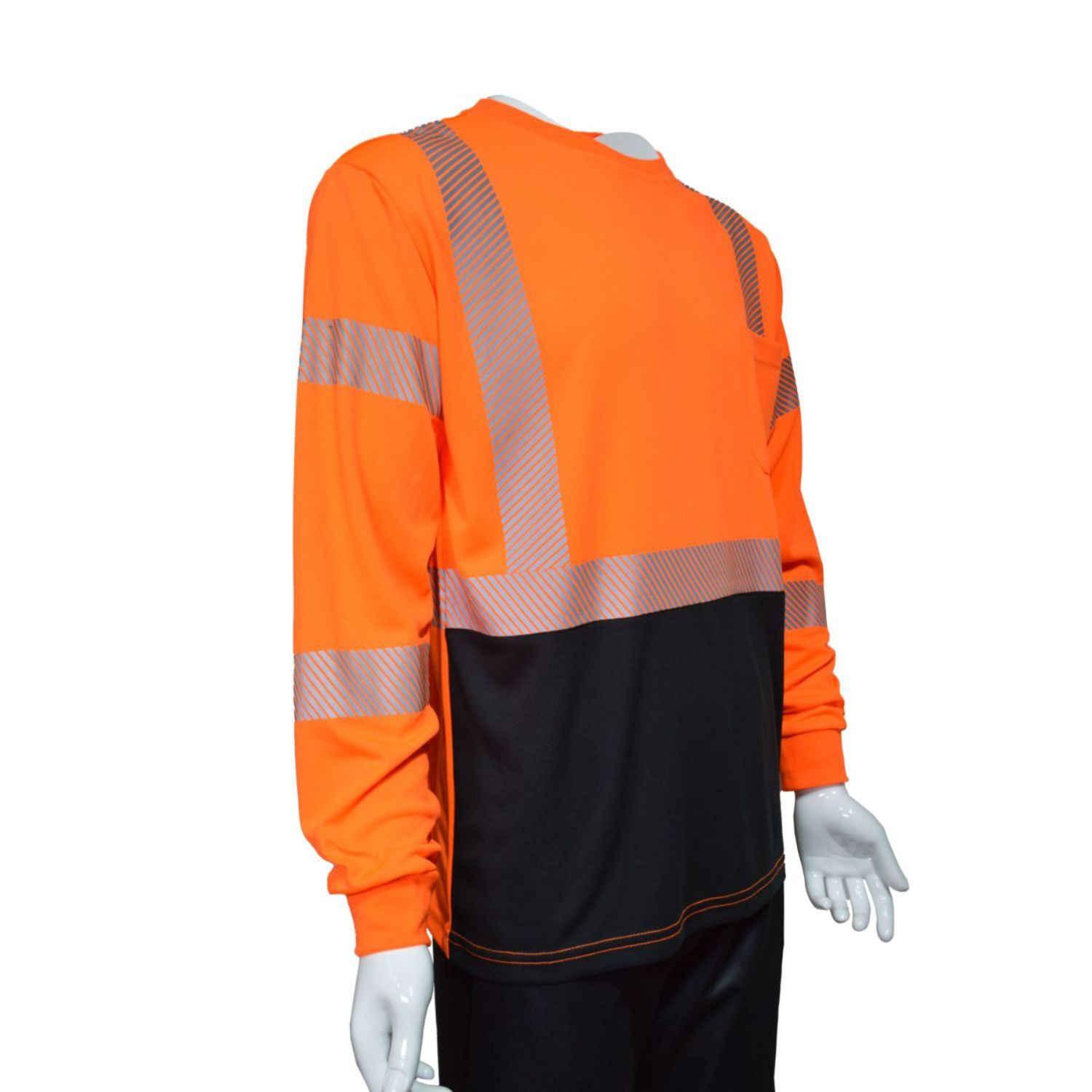 Segmented Class 3 rPET Color Block Safety T-Shirt With Pocket 6