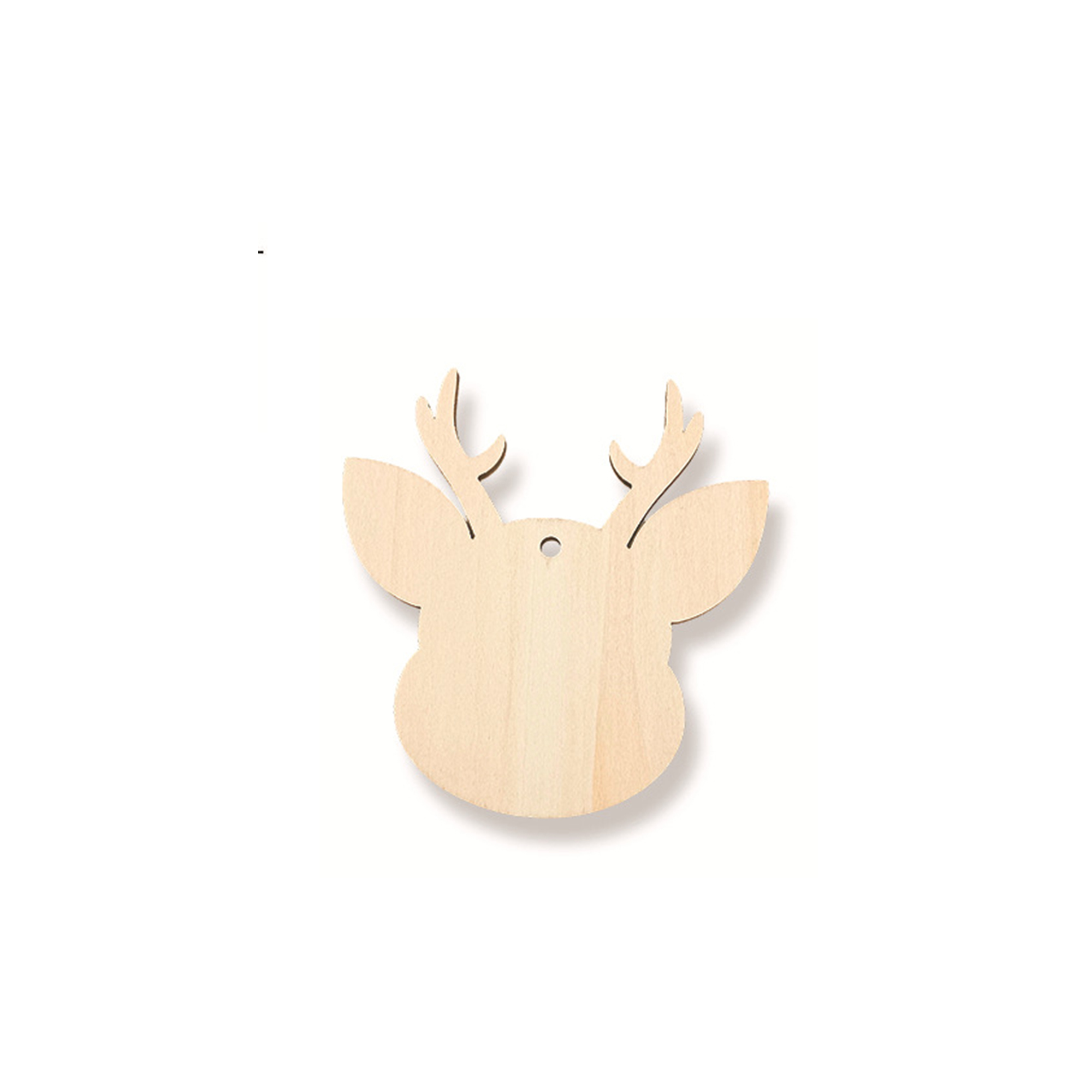 Natural Wood Christmas Tree Pendant 25