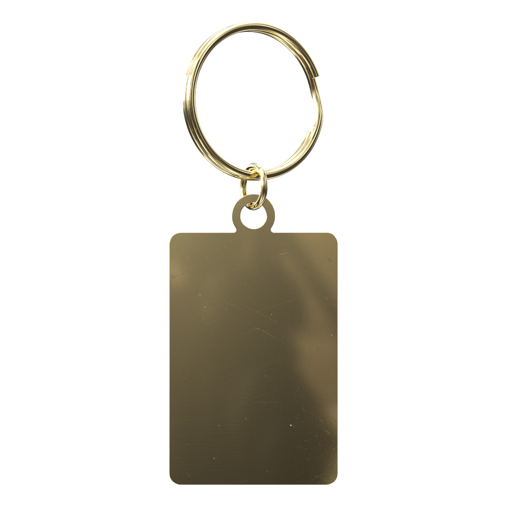Vibraprint® Bright Gold Keytag (1-1/8" x 1-3/4") 5