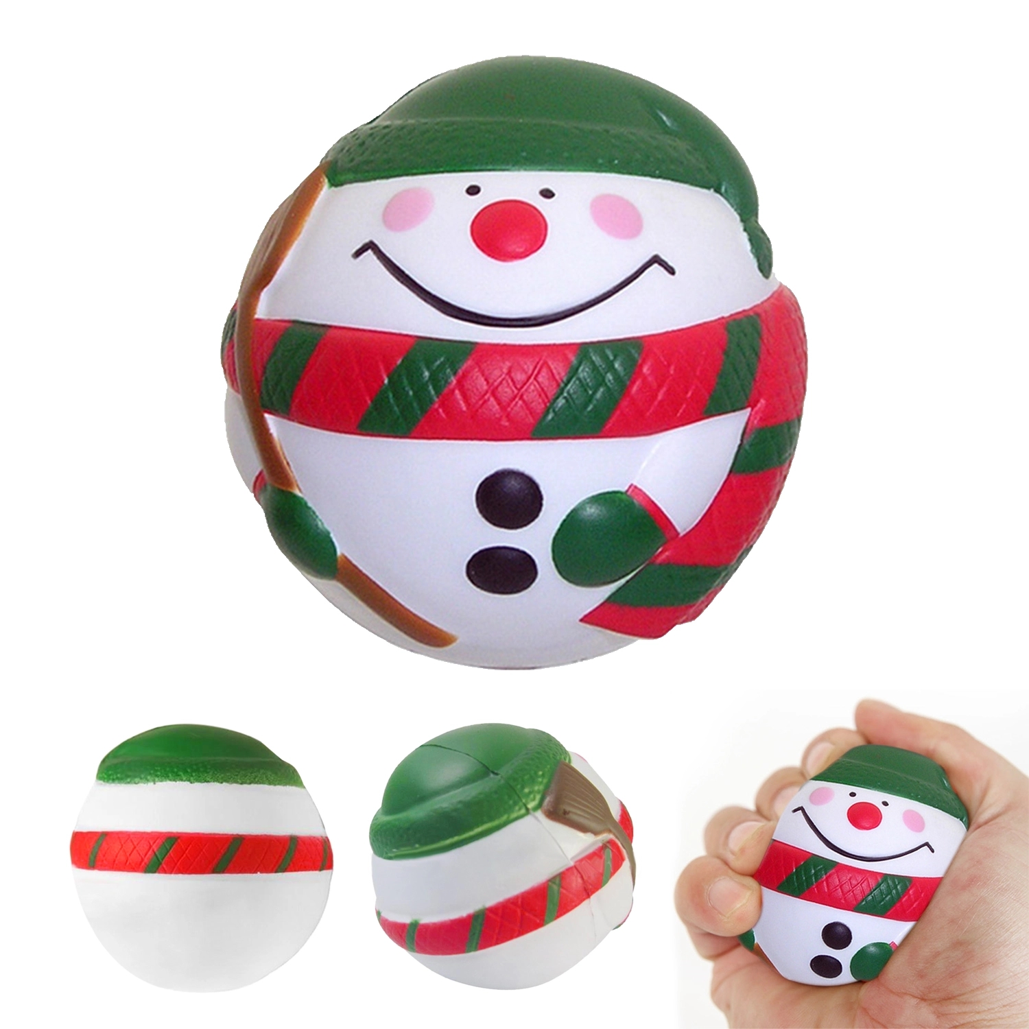 Santa Claus/Snowman Ball Stress Reliever 2