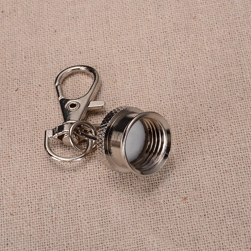 Mini 2oz stainless steel flask with keychain 4