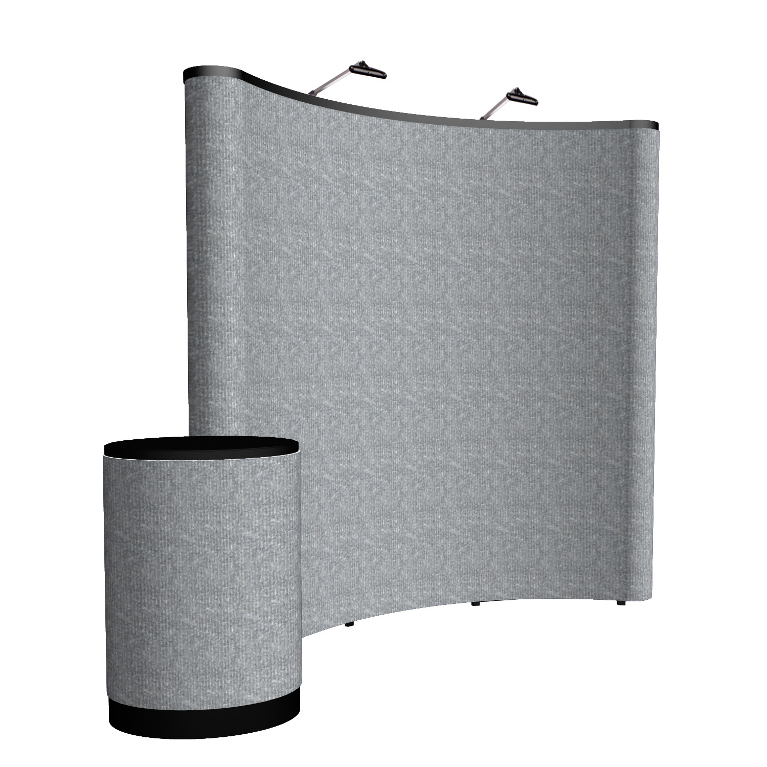 8' Curved ARISE Floor Display Kit (Fabric) 3