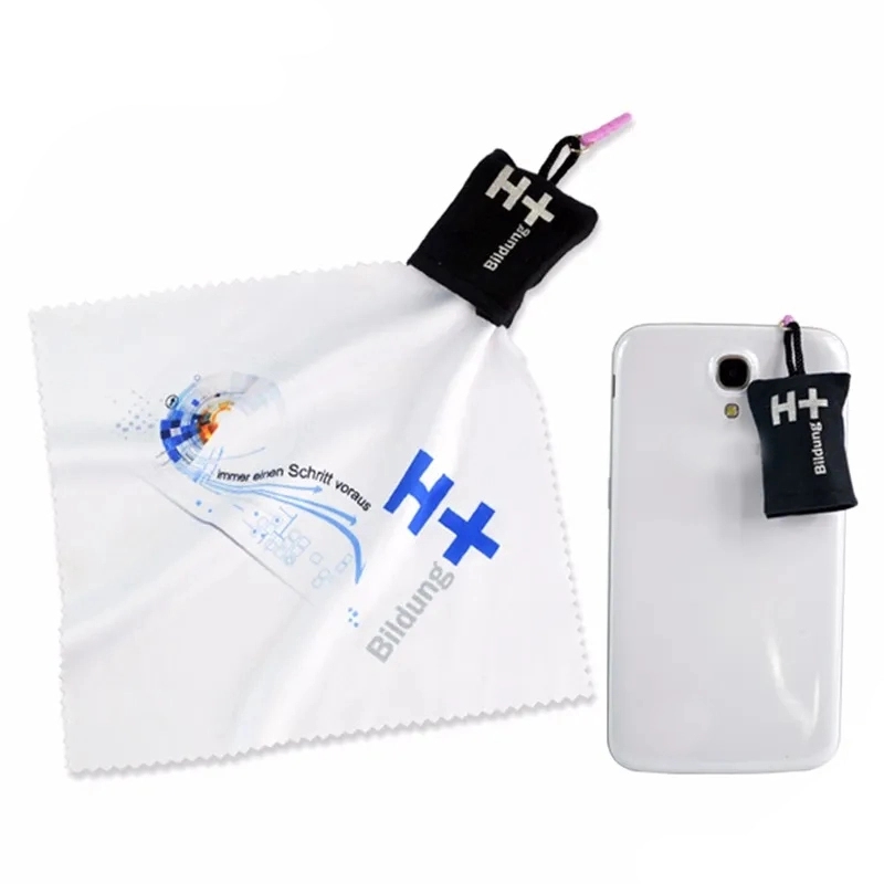 Portable Mini Microfiber Cleaning Cloth with Pouch 2
