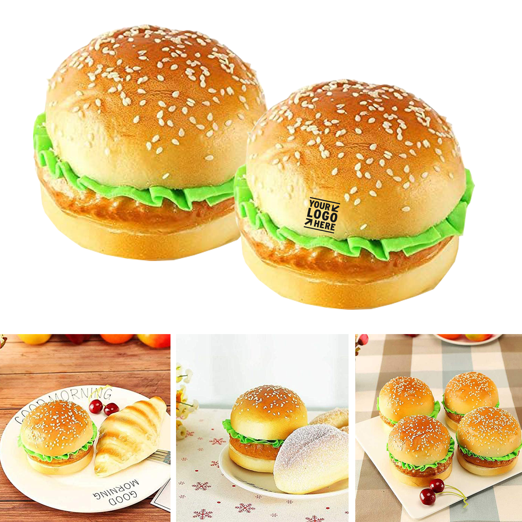 4PCS Artificial Hamburger Model 2
