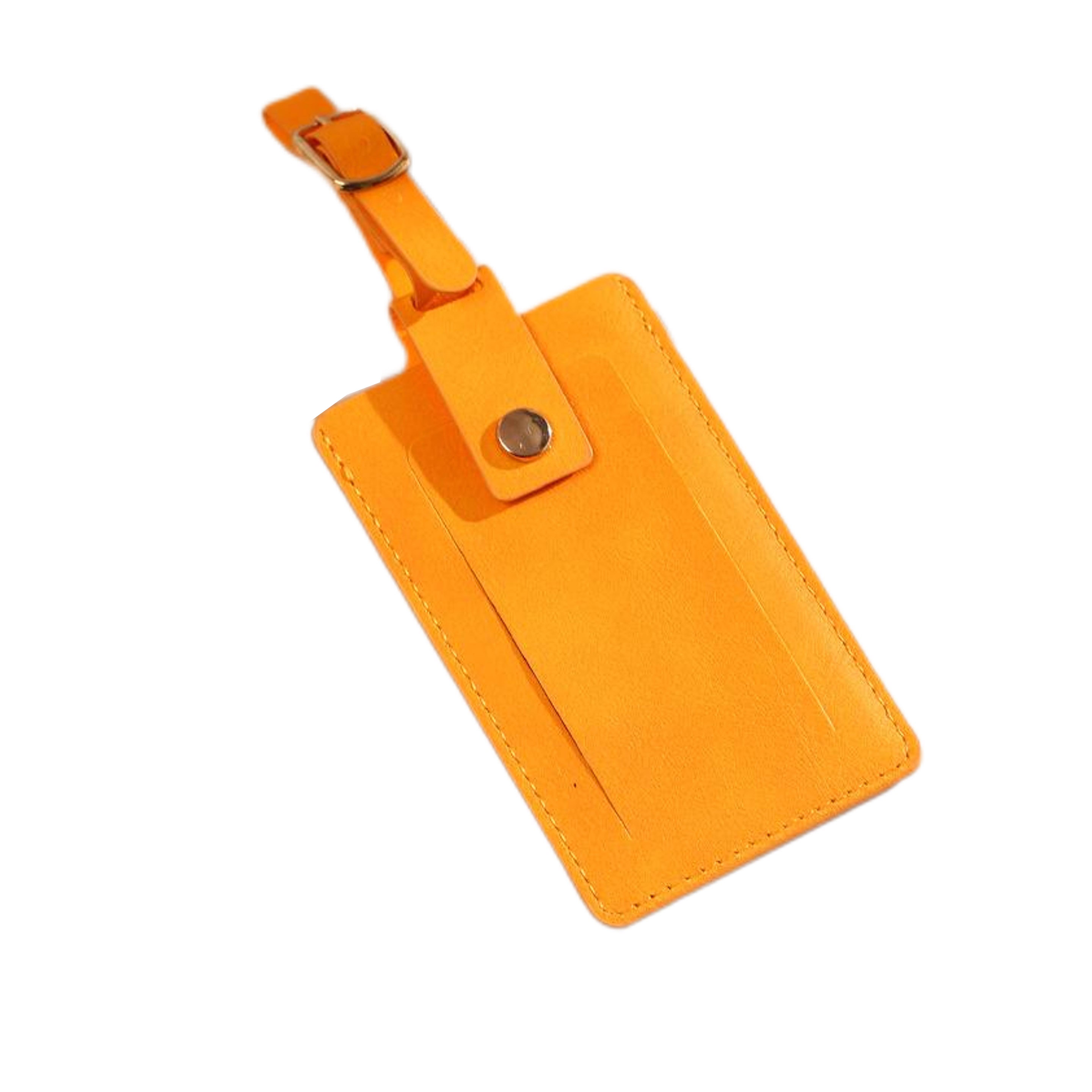 PU Leather Luggage Bag Tags with Snap 7