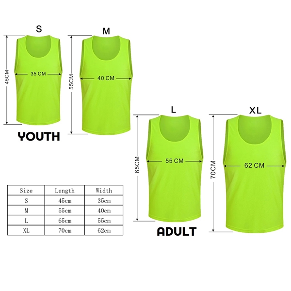 Adult & Kids' Polyester Mesh Training Pinnie 4
