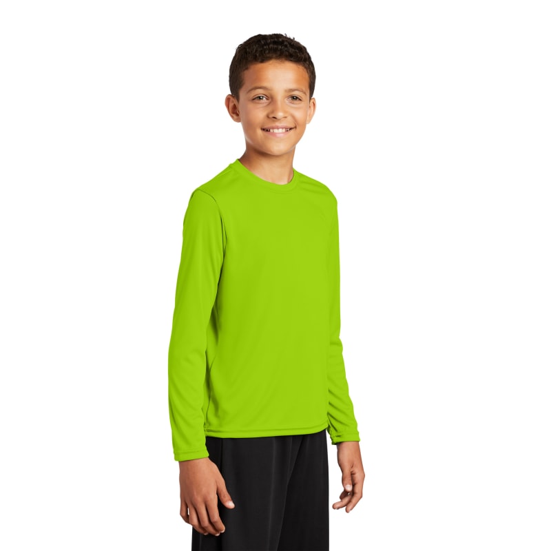 Sport-Tek Youth Long Sleeve PosiCharge Competitor Tee. 48