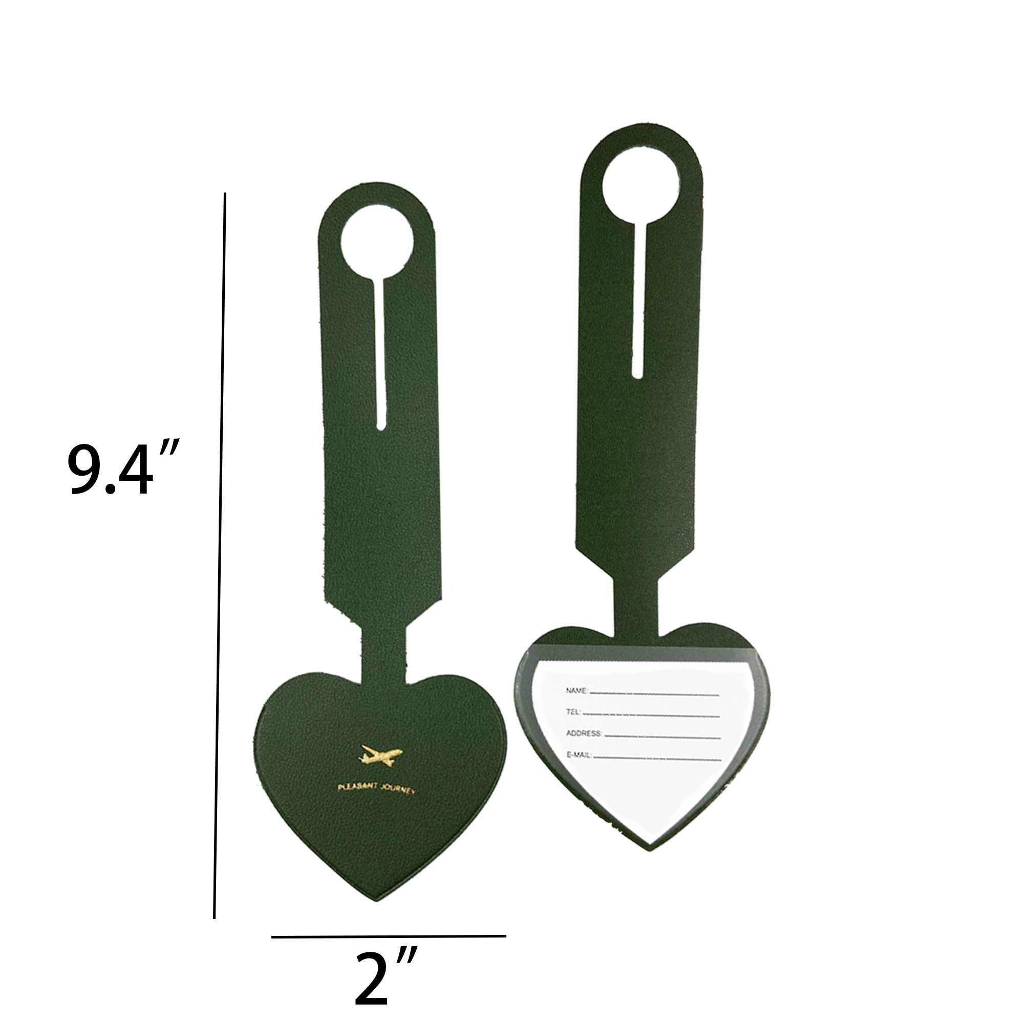 Classics Multi-colored PU Baggage Tags For Luggage 2