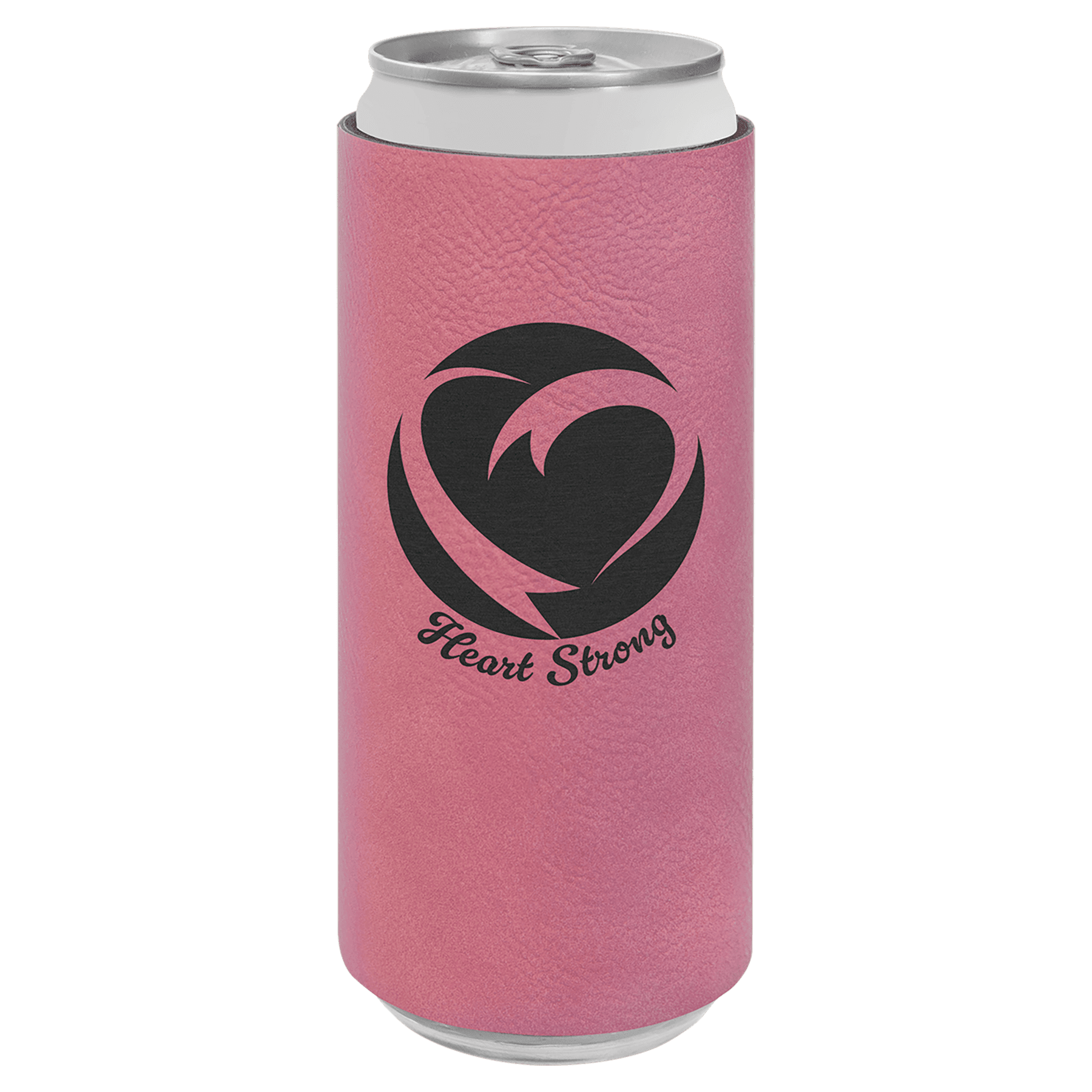 Pink Leatherette Slim Beverage Holder 2