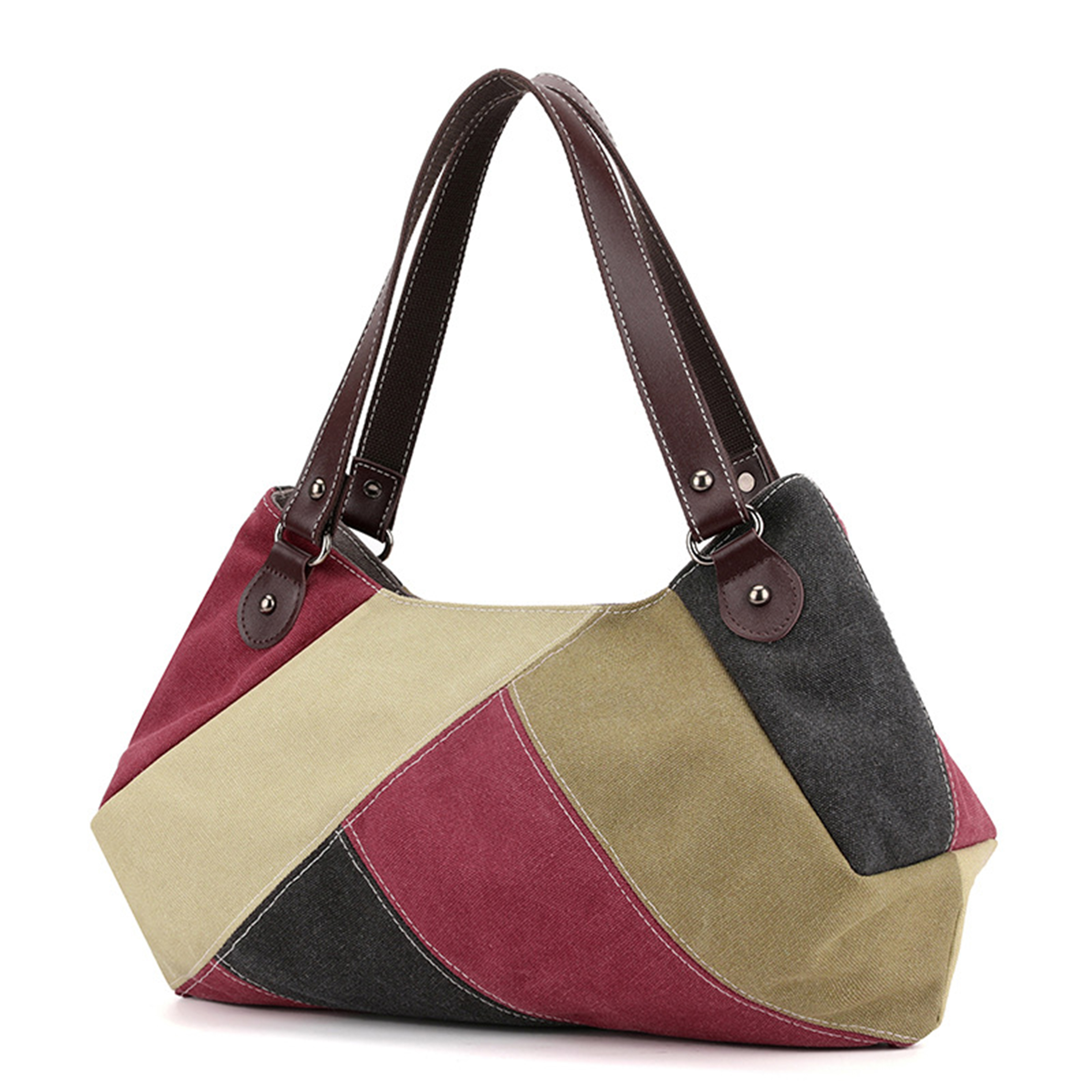 Canvas Large Capacity Simple And Stylish Tote Bag, custom tote bag with logo imprint 2