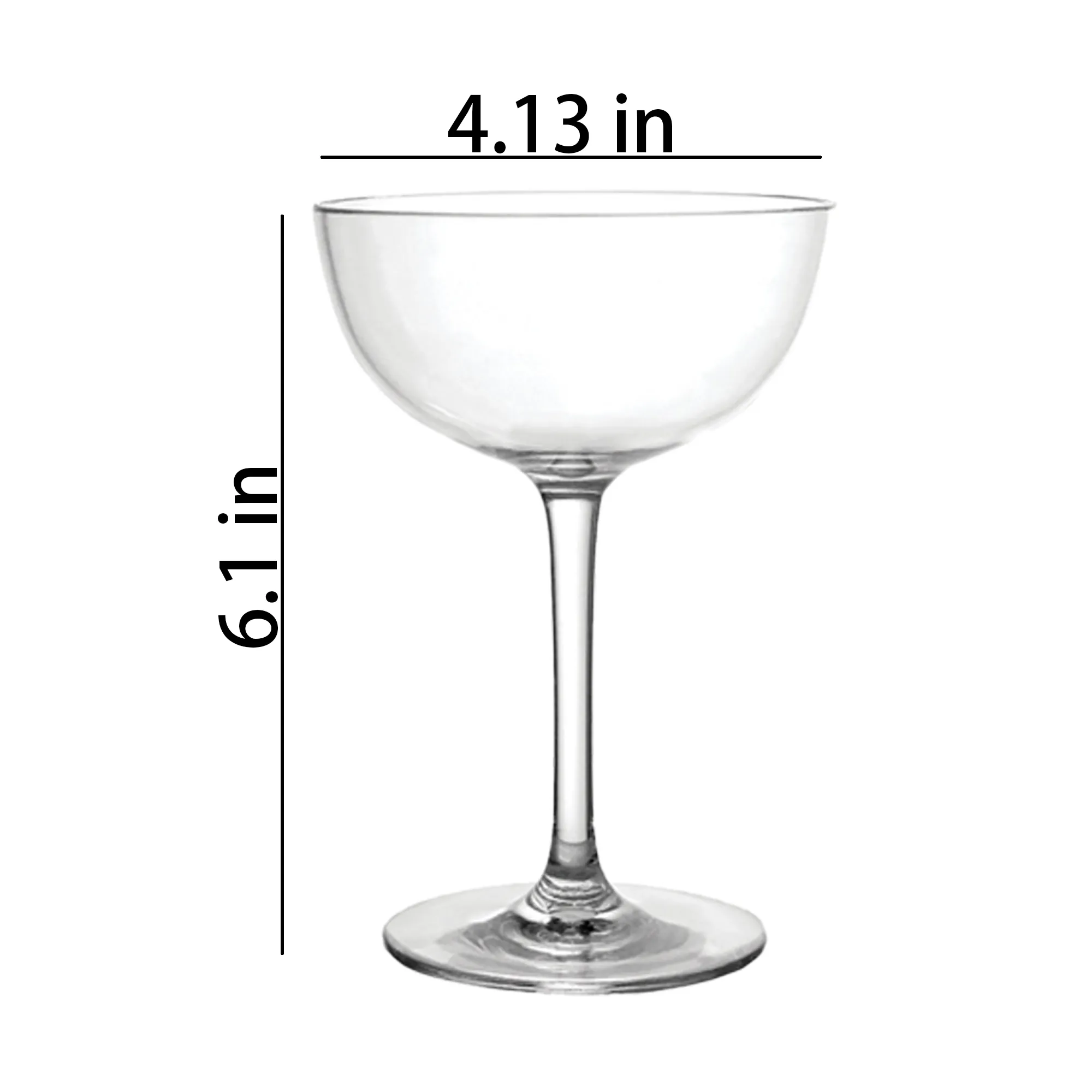 MOQ20 Plastic Champagne Goblets Glass 3