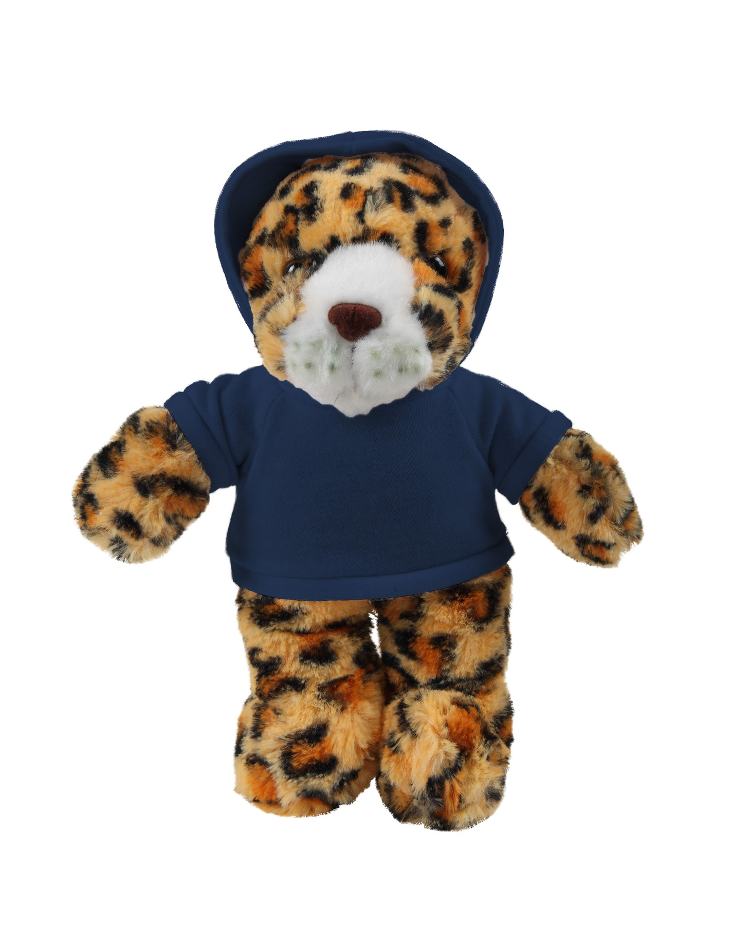 soft plush Leopard with hoodie 1