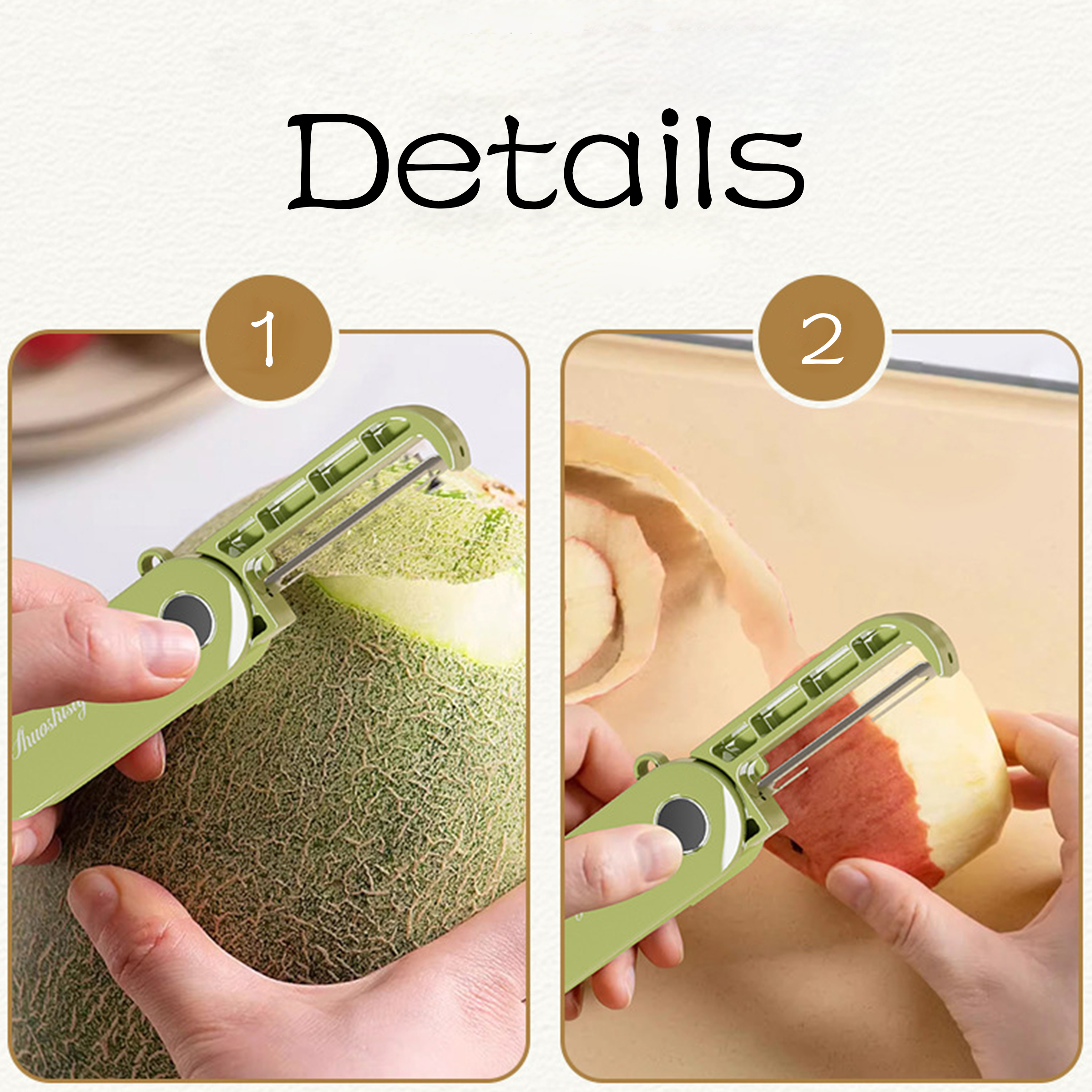Abs Portable Folding Fruit Scraper 7