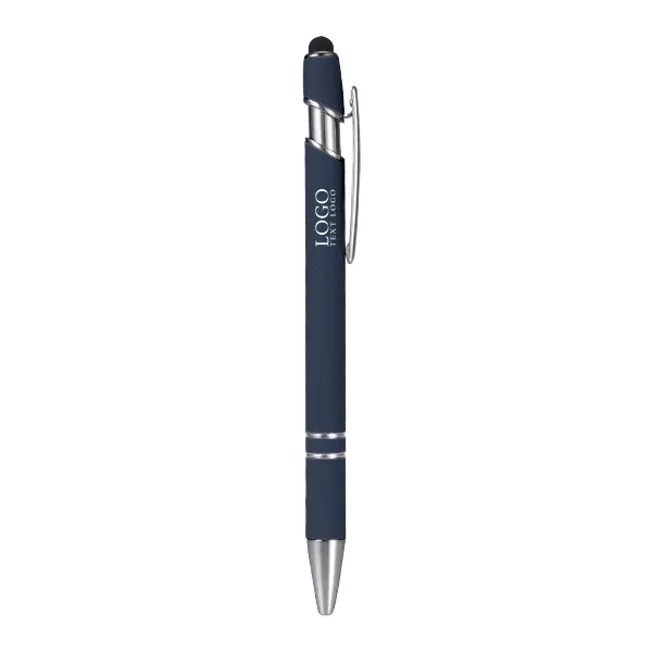 Custom Rubber Coated Stylus Ballpoint Pen 3