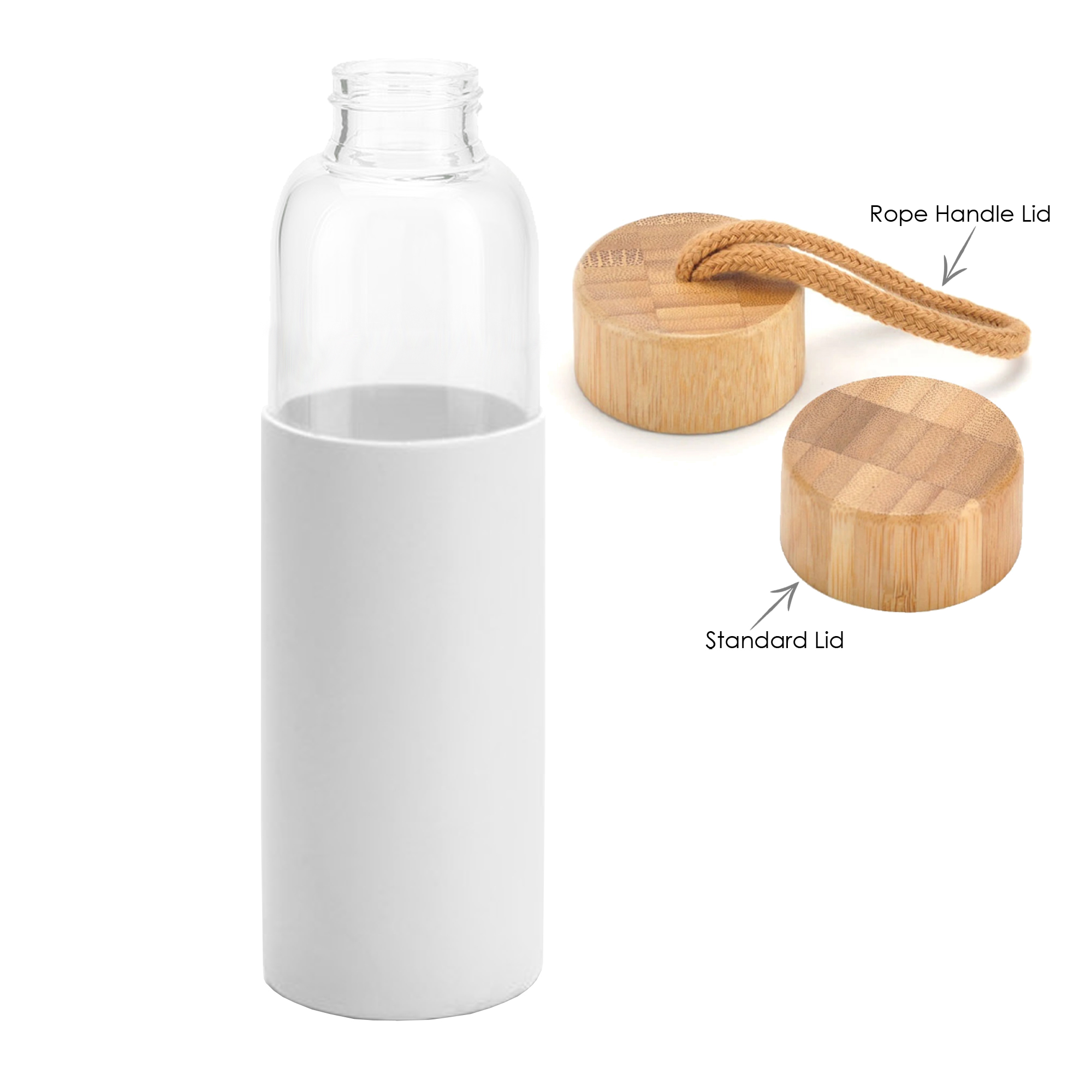 Honya Glass Drink Bottle with Sleeve 9