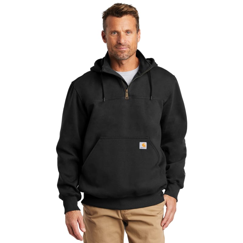 Carhartt Rain Defender Paxton Heavyweight Hooded Zip Mock Sweatshirt. 9