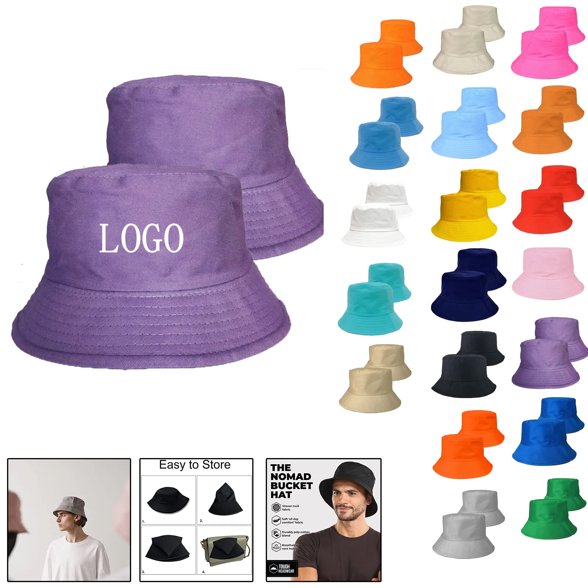 Universal Fit Bucket Hat for Cozy Sun Protection 22