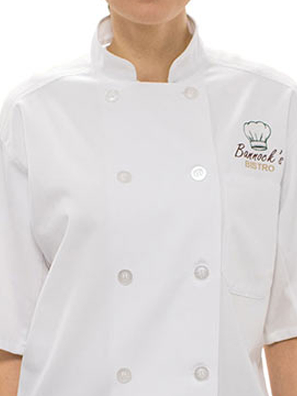 Edwards Industries - Unisex 10-Button Mesh-Back Chef Coat 1