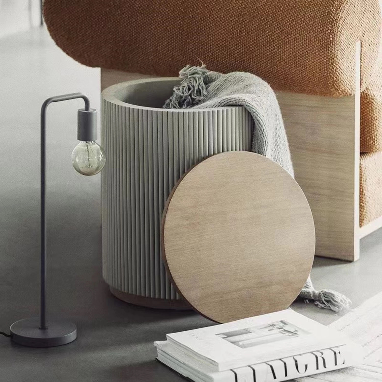 Modern Design Round End Storage Table 2