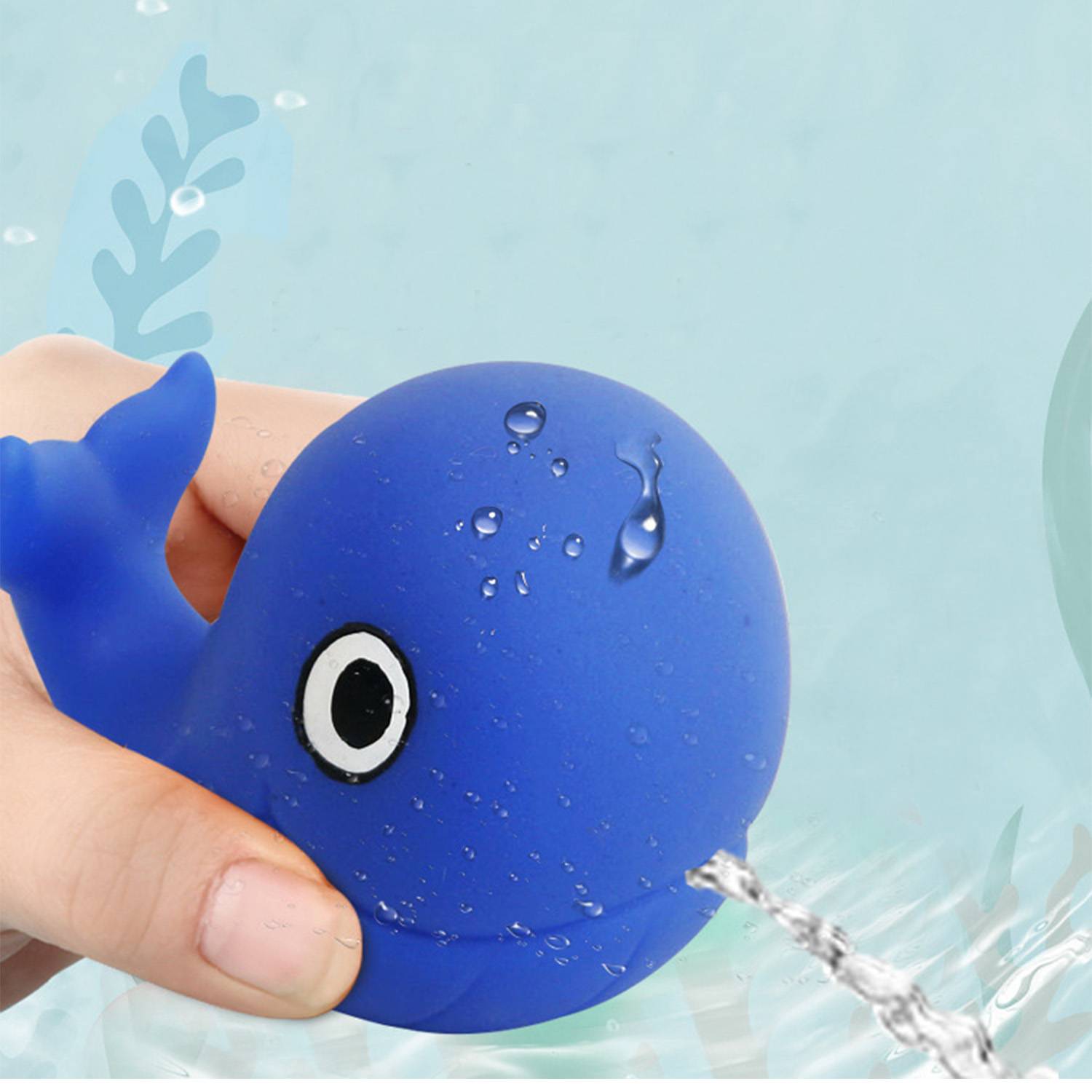 PVC Squirt Whales Bath Appease Toy 3