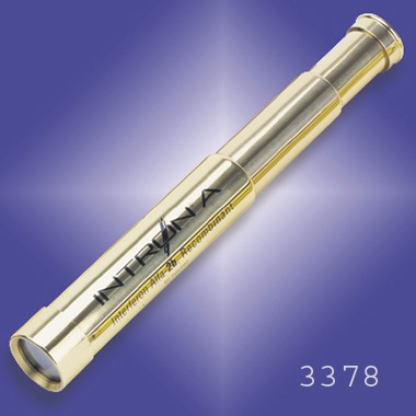 Gold Plated 3-Section Brass Telescope, Power 8 2