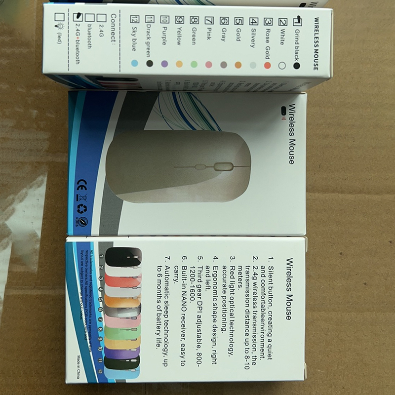 Dual Mode (Bluetooth and 2.4G) Rechargeable Silent Wireless Mouse 10