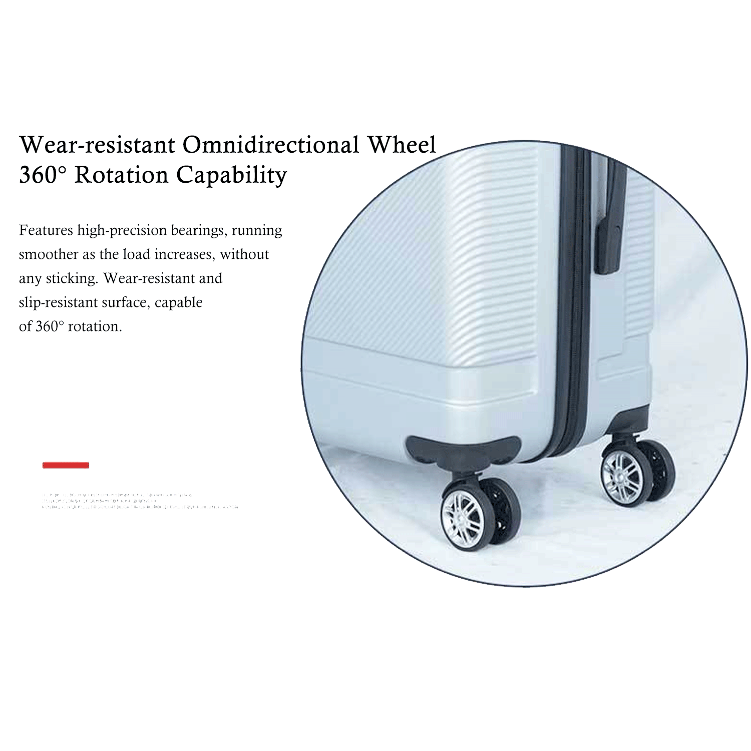 20 inch ABS Suitcase w/ a secure combination lock 13