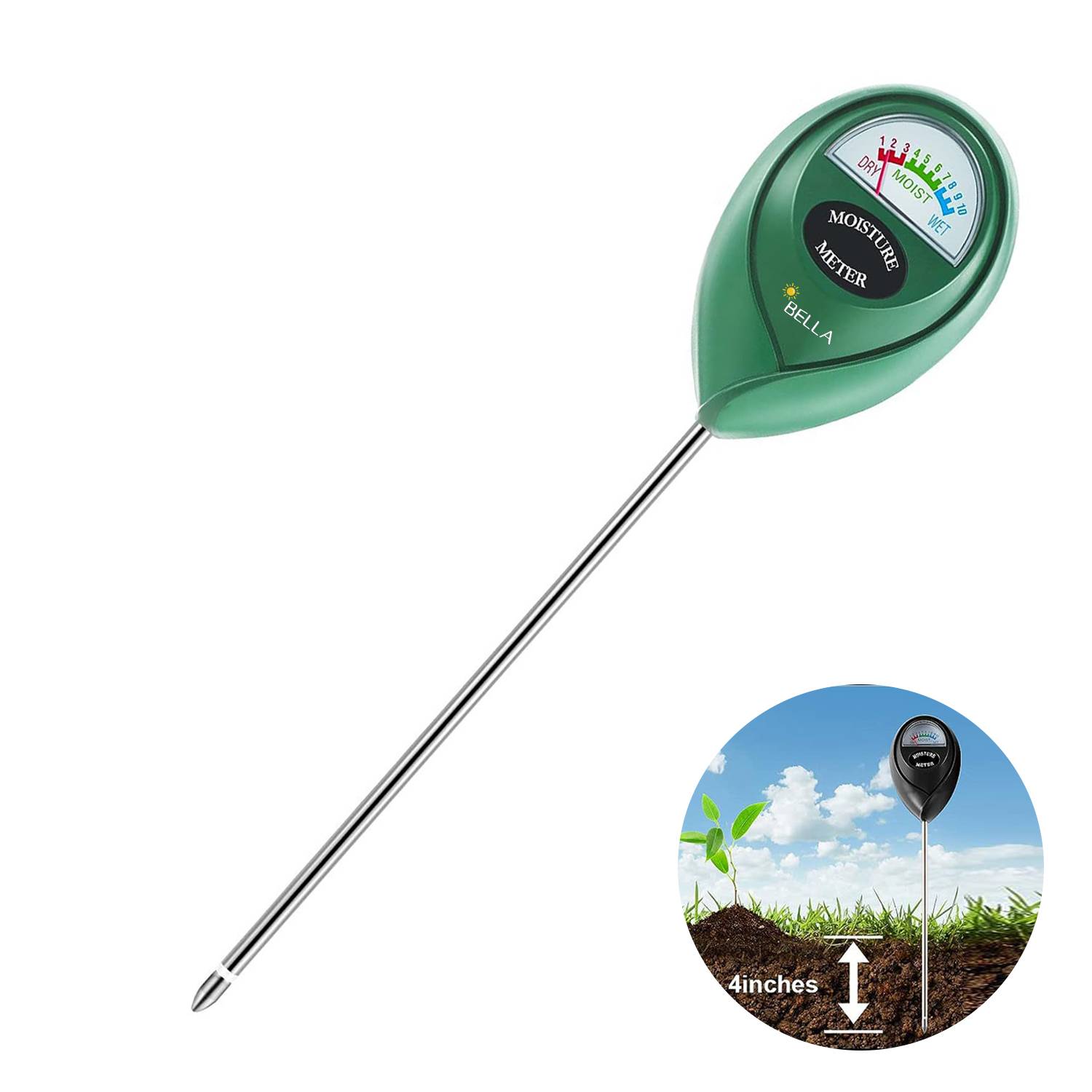 Plastic Soil Hygrometer 9