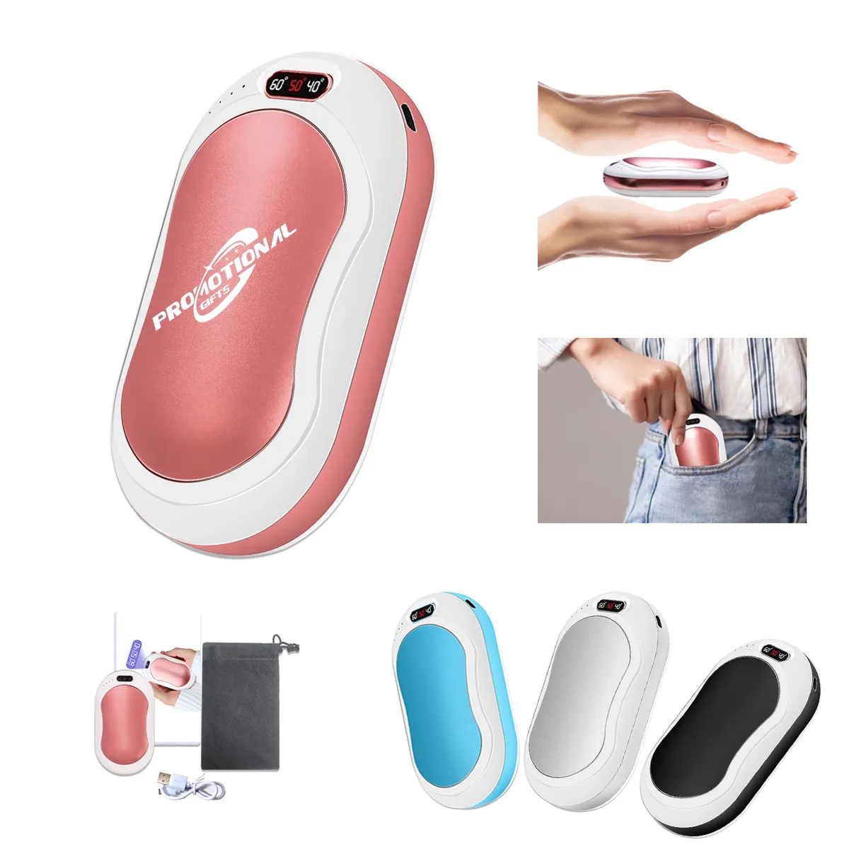 Custom Rechargeable Portable Pocket Heater Hand Warmers 2