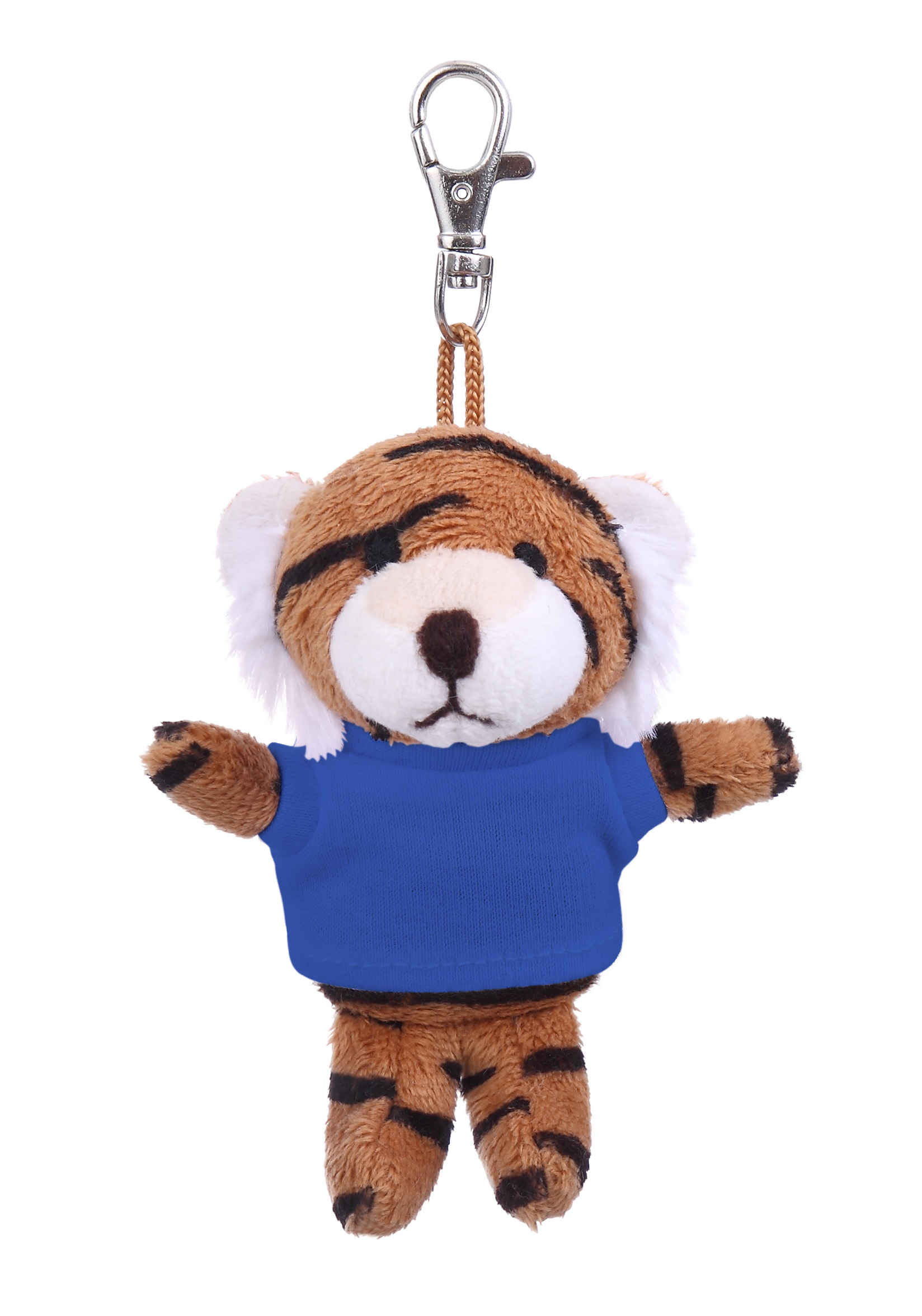Soft Plush Tiger Keychain with Tee 3