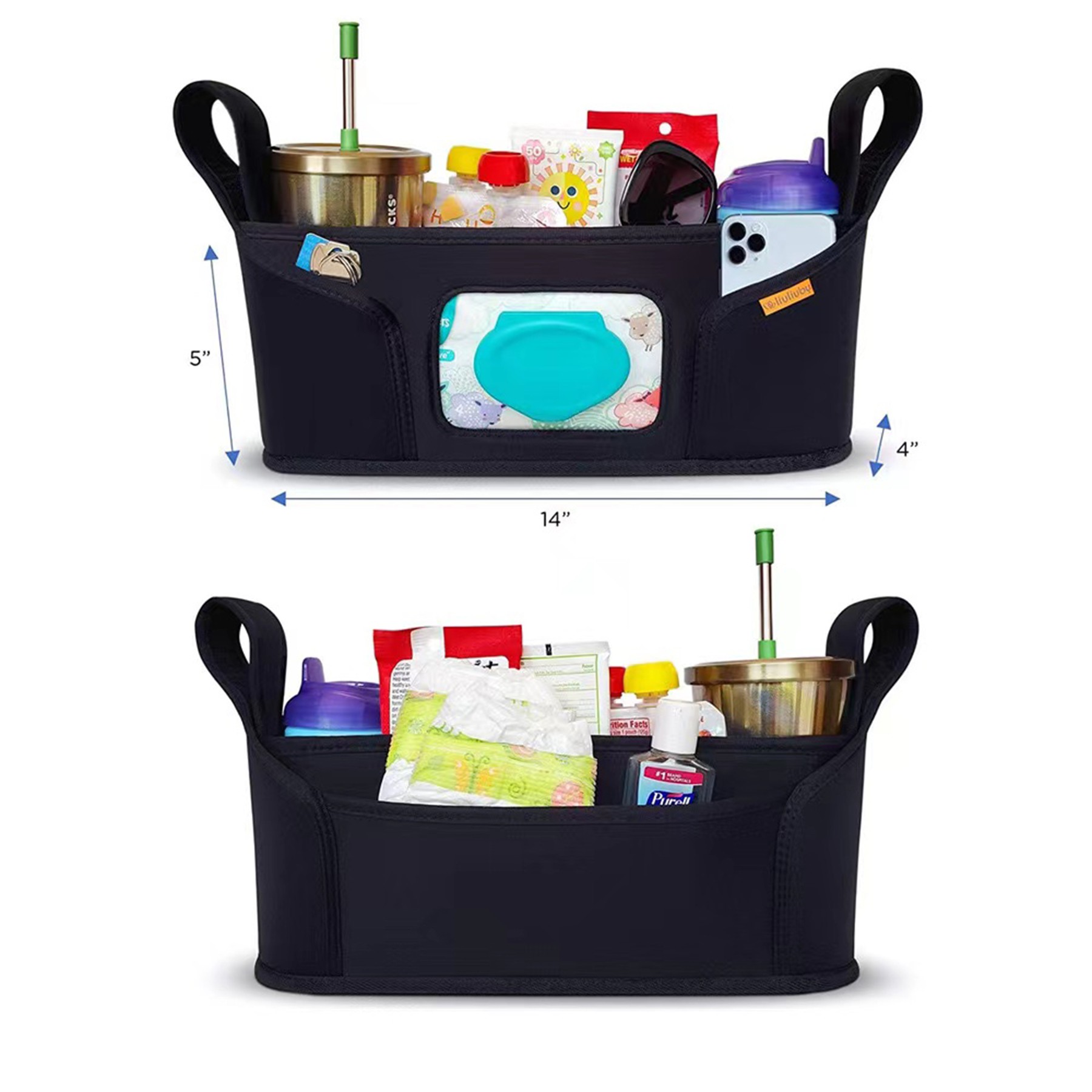 Large Storage Space Baby Stroller Organizer 2