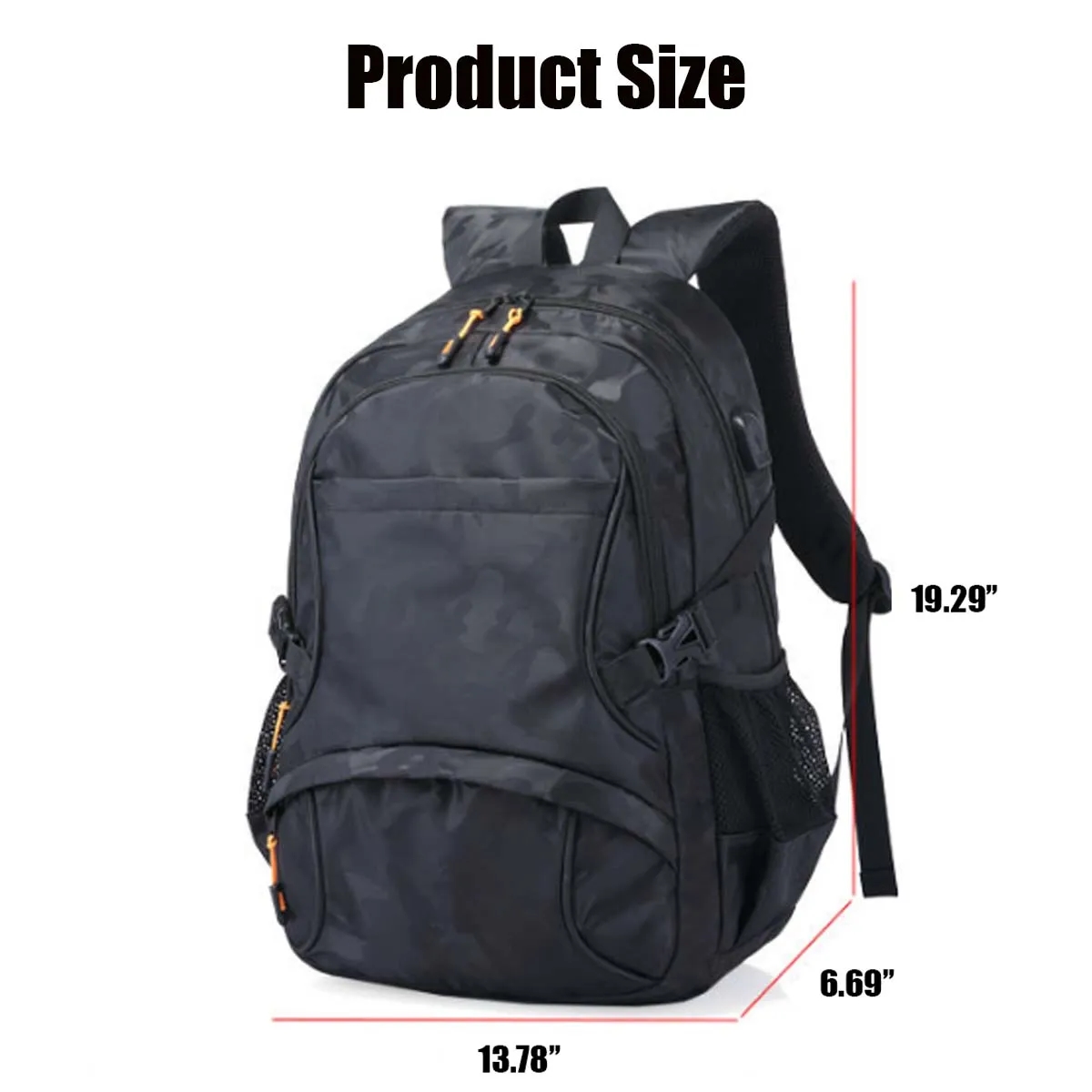15.6 Inch Large Capacity Laptop Backpack w/ USB Port 2