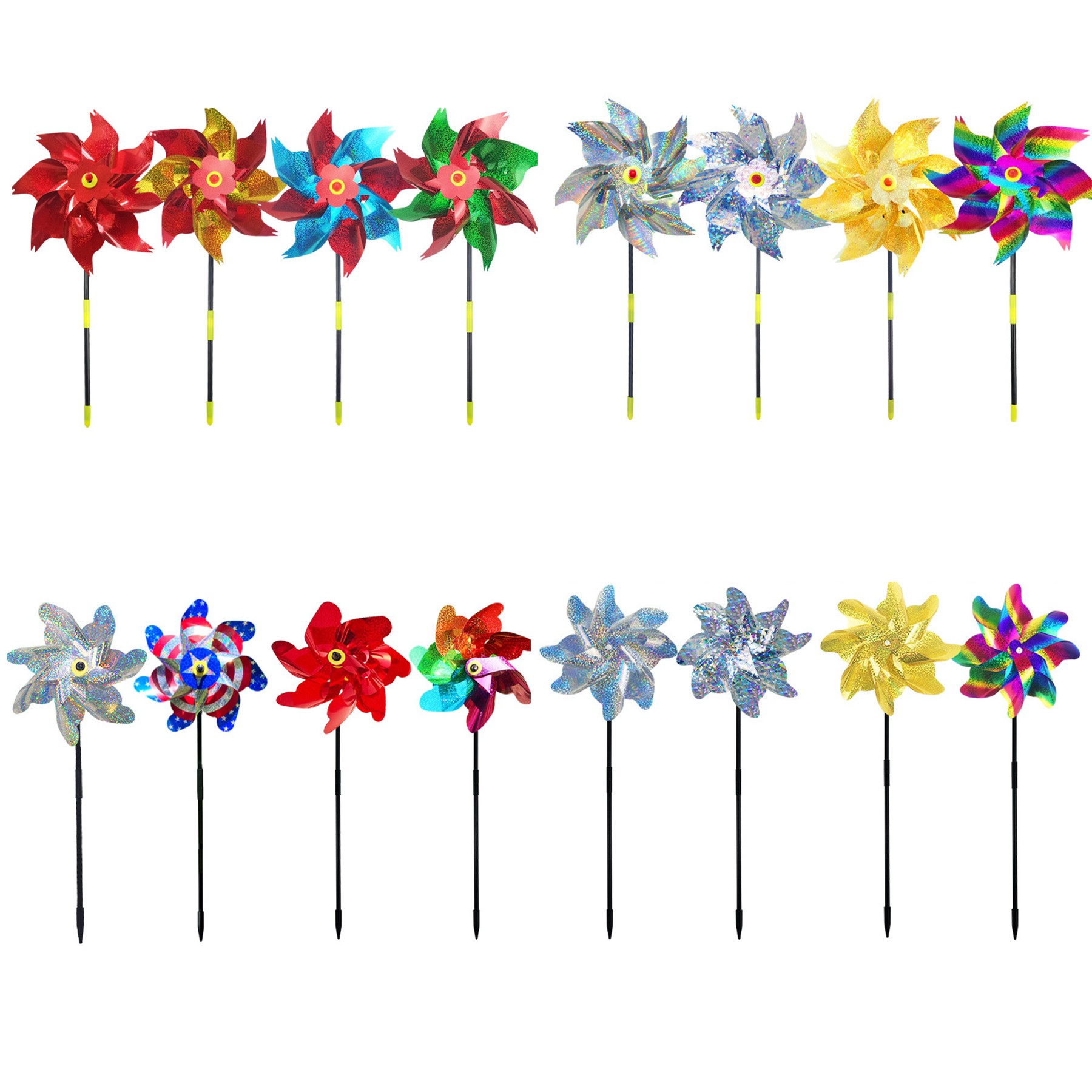 Colorful Windmill For Repel Birds