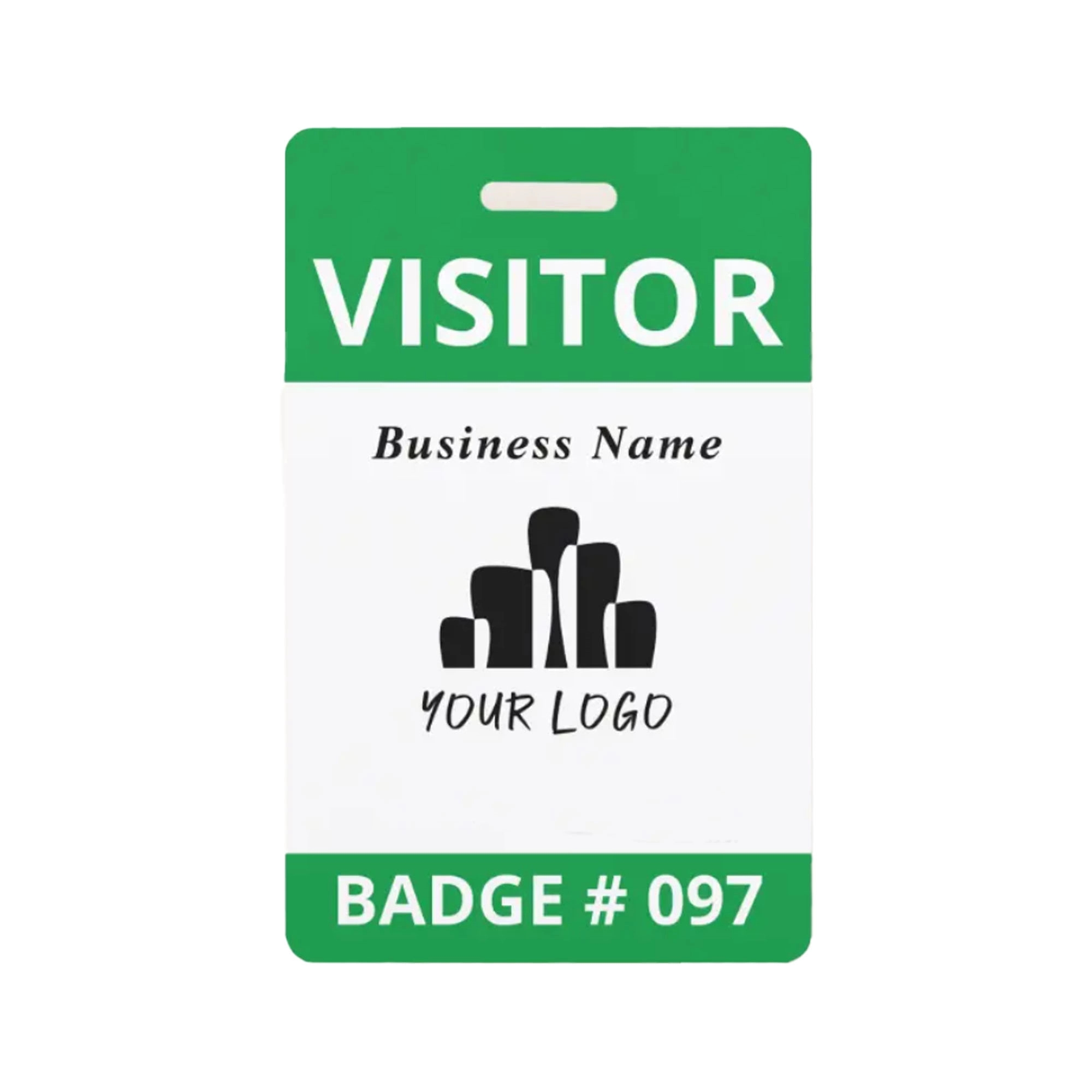 Preprinted Vistor Badge Card 6