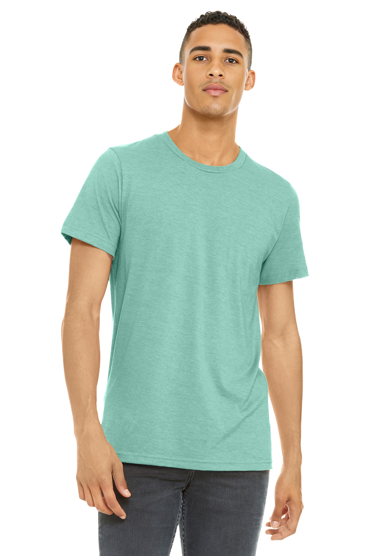 BELLA+CANVAS Unisex Heather CVC Short Sleeve Tee. BC3001CVC 609