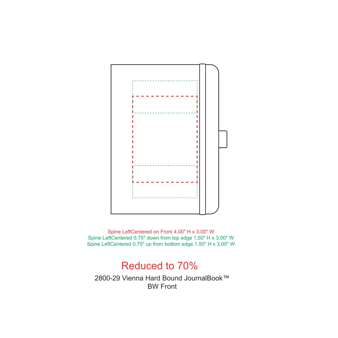 FSC® Mix 5" x 7" Vienna Hard Bound Journal 120