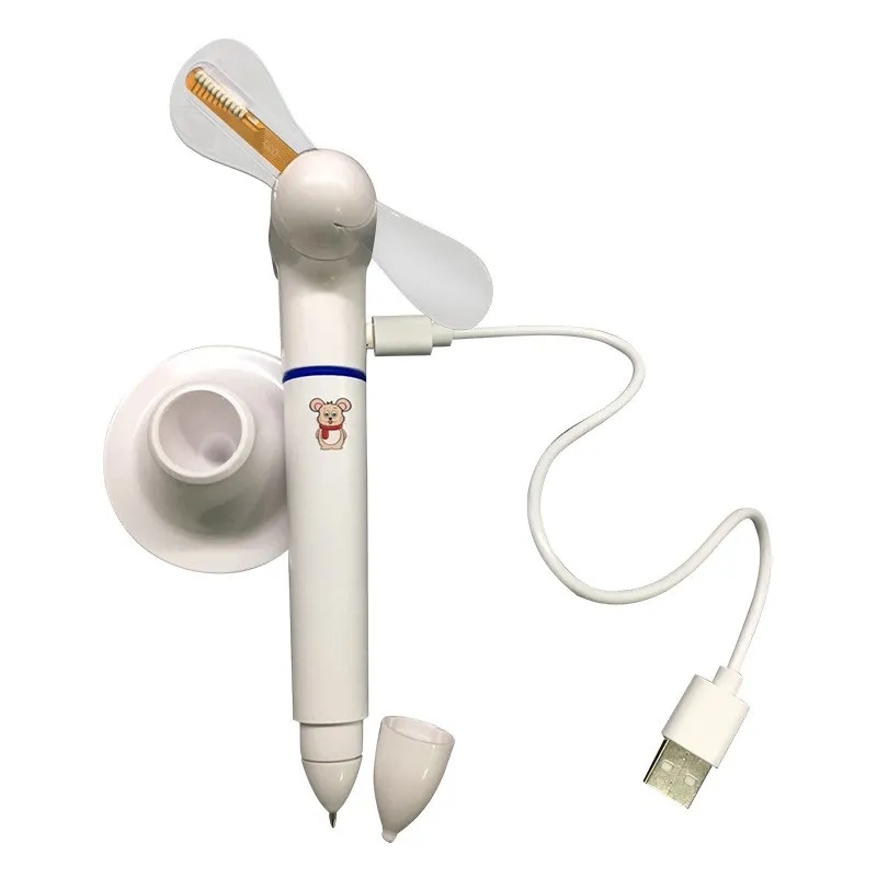 Usb Led Flashing Mini Fan with Ballpoint Pen 3