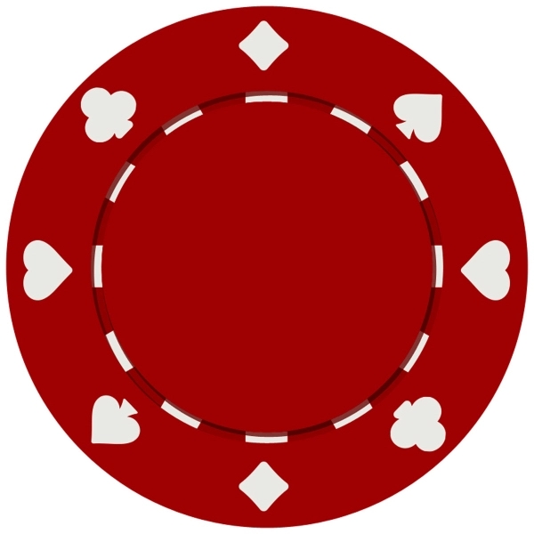 Suited Style Poker Chip with 2 Side Imprint (10 Colors) 5