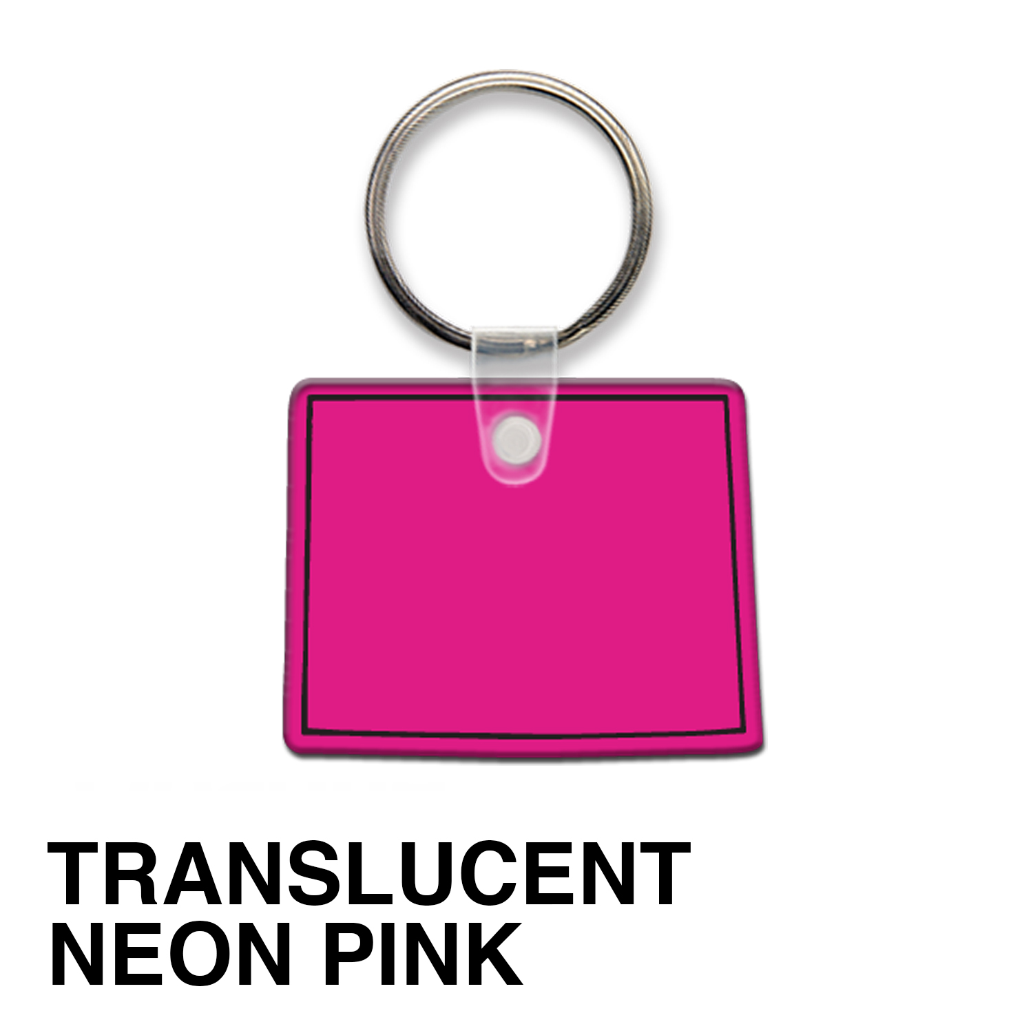 Wyoming State Shape Key Tag (Spot Color) 18