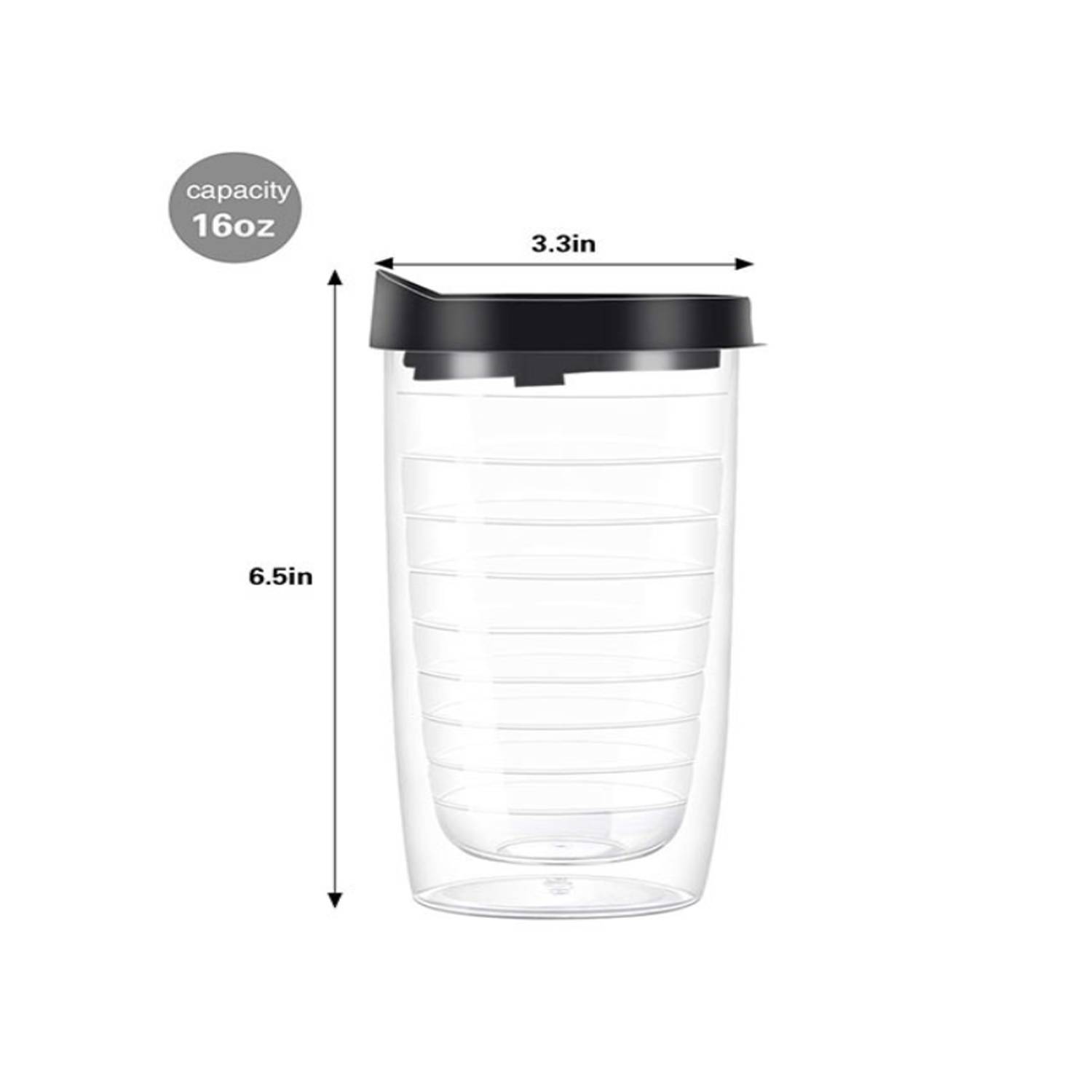16oz Double-Wall Plastic Tumbler 11