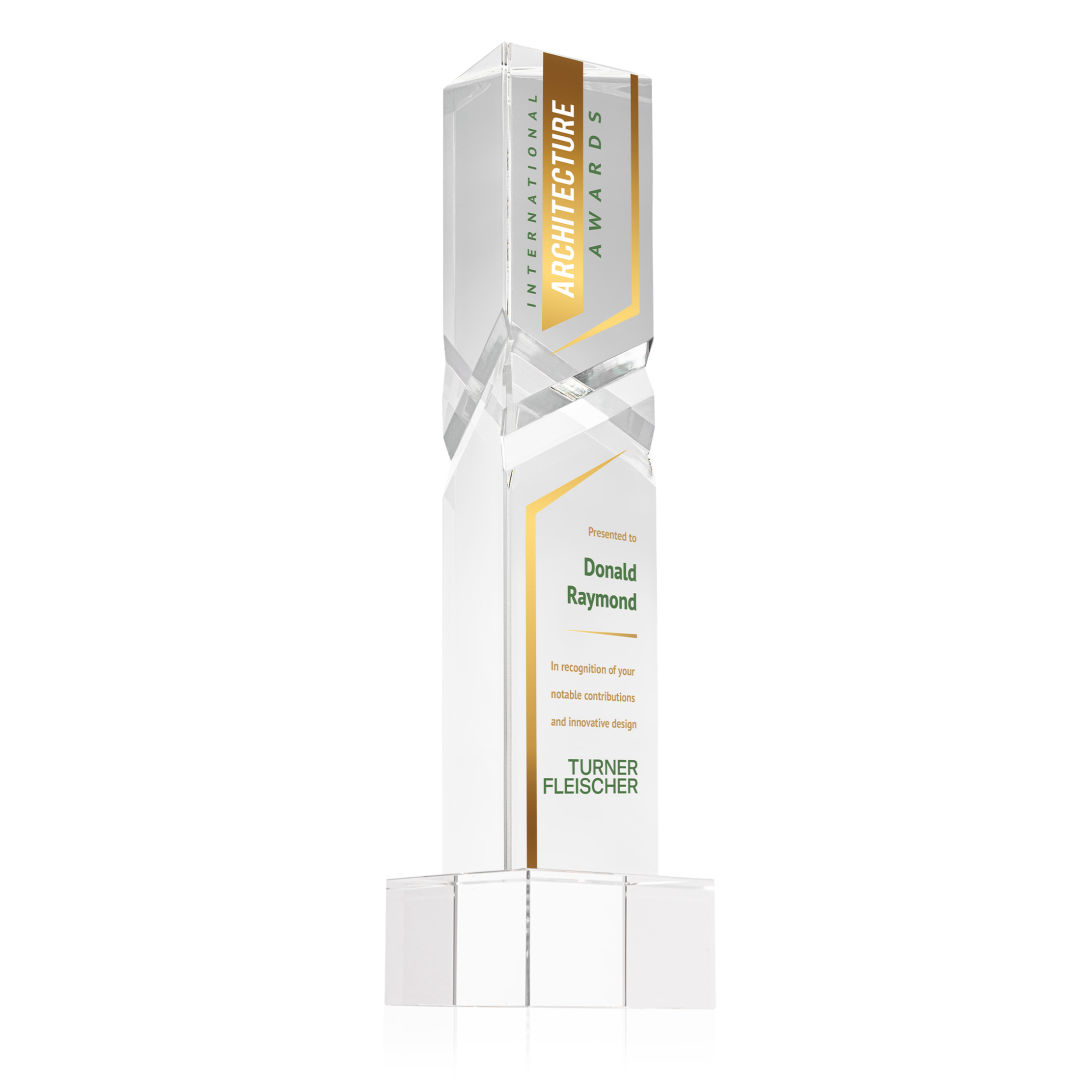Oakham VividPrint™ Award on Hancock Base - Clear 10